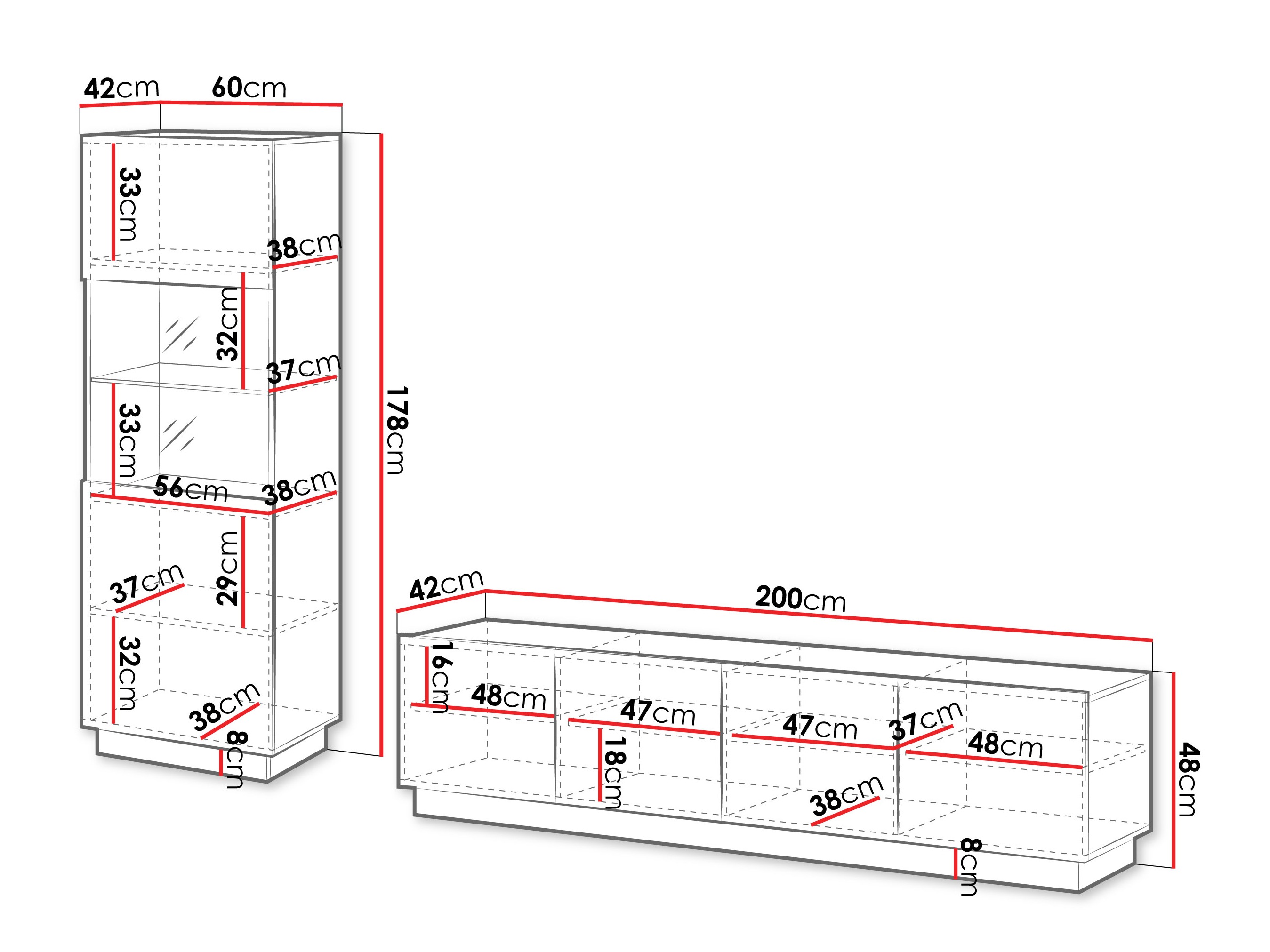 Conjunto de salón Lusonu 107 (Negro)