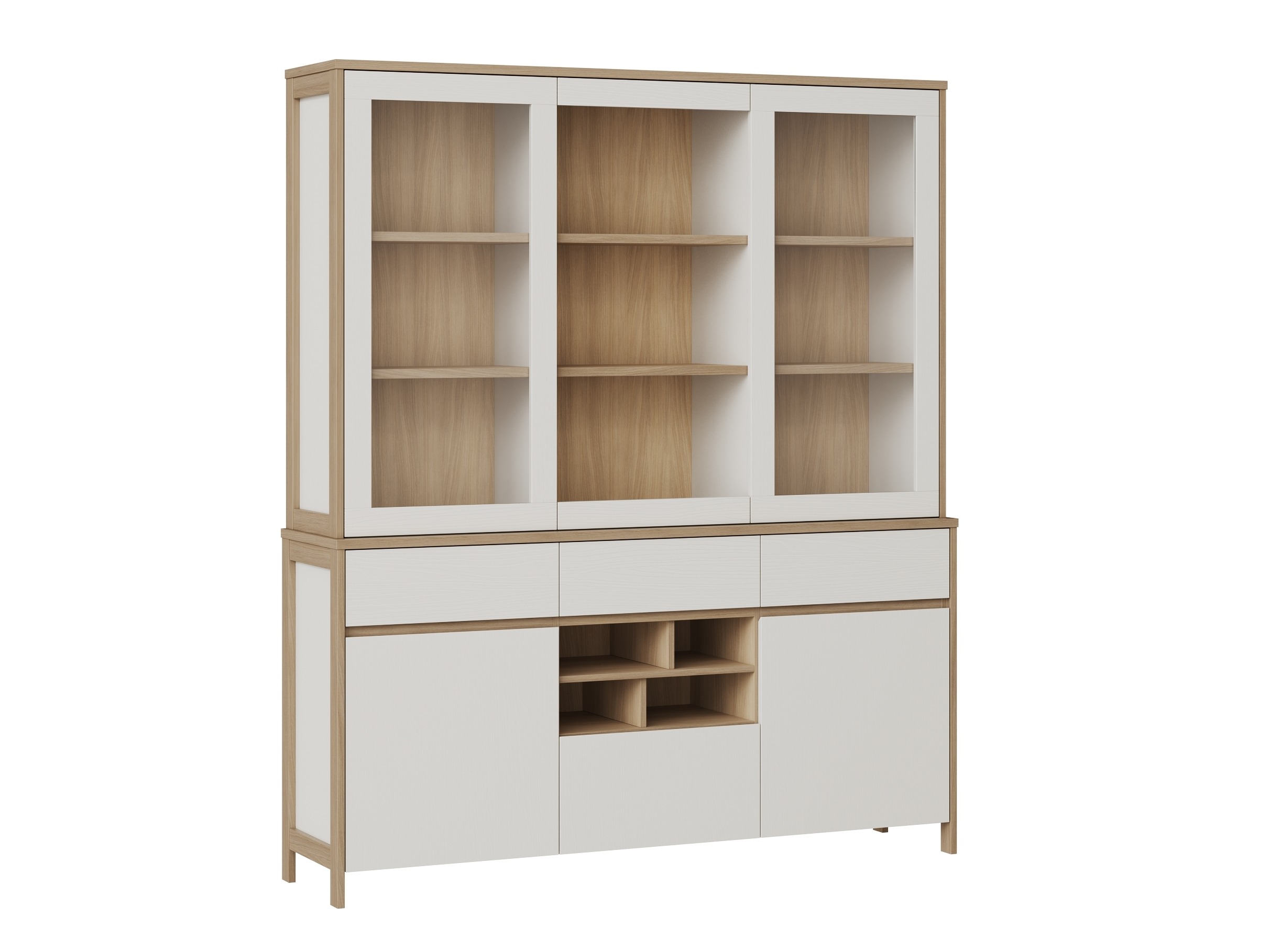 Estantería Fermaru 100 (Blanco + Roble)