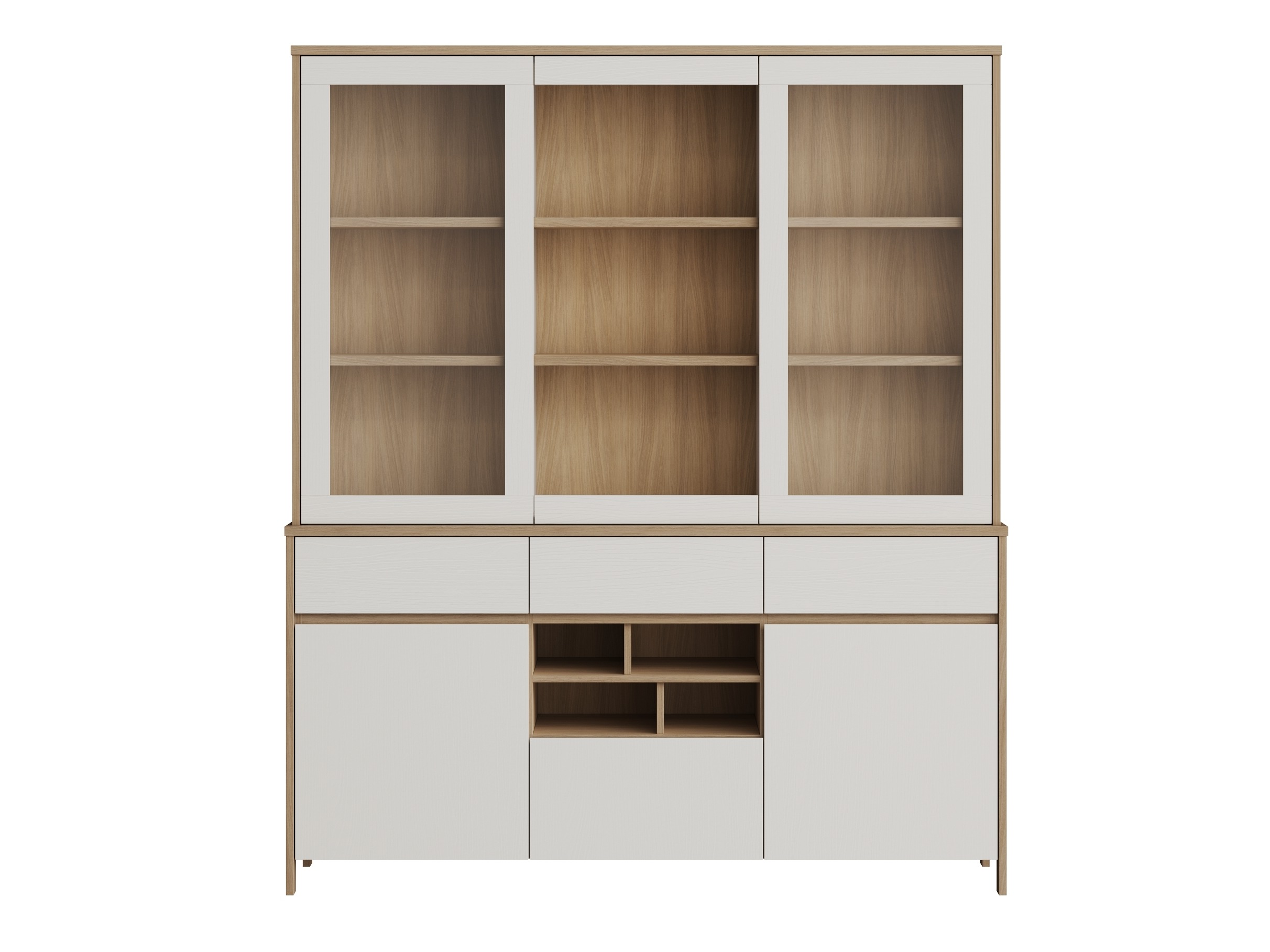 Estantería Fermaru 100 (Blanco + Roble)