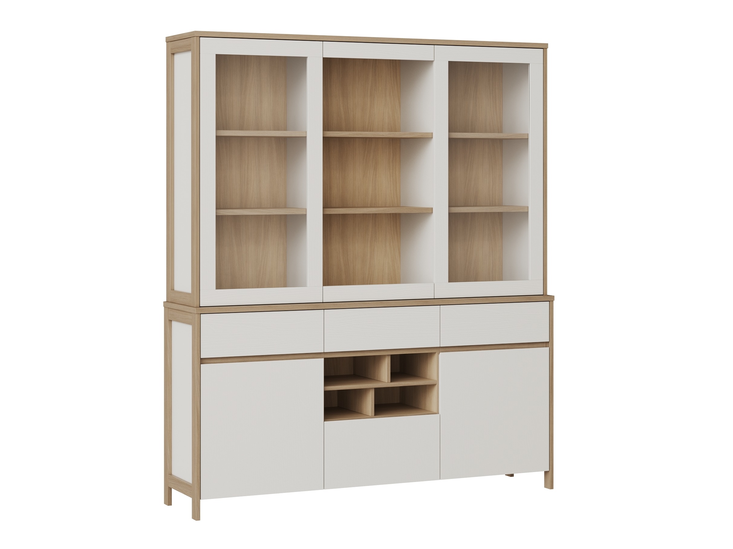 Estantería Fermaru 100 (Blanco + Roble)