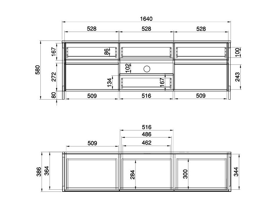 Mueble TV Fermaru 102 (Verde polvoriento + Roble)