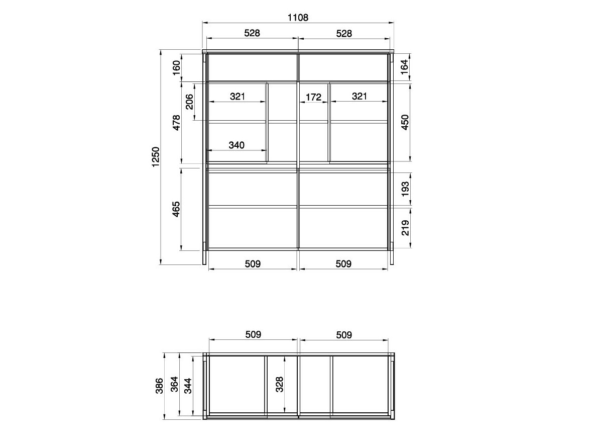 Conjunto de salón Fermaru 112 (Blanco + Roble)