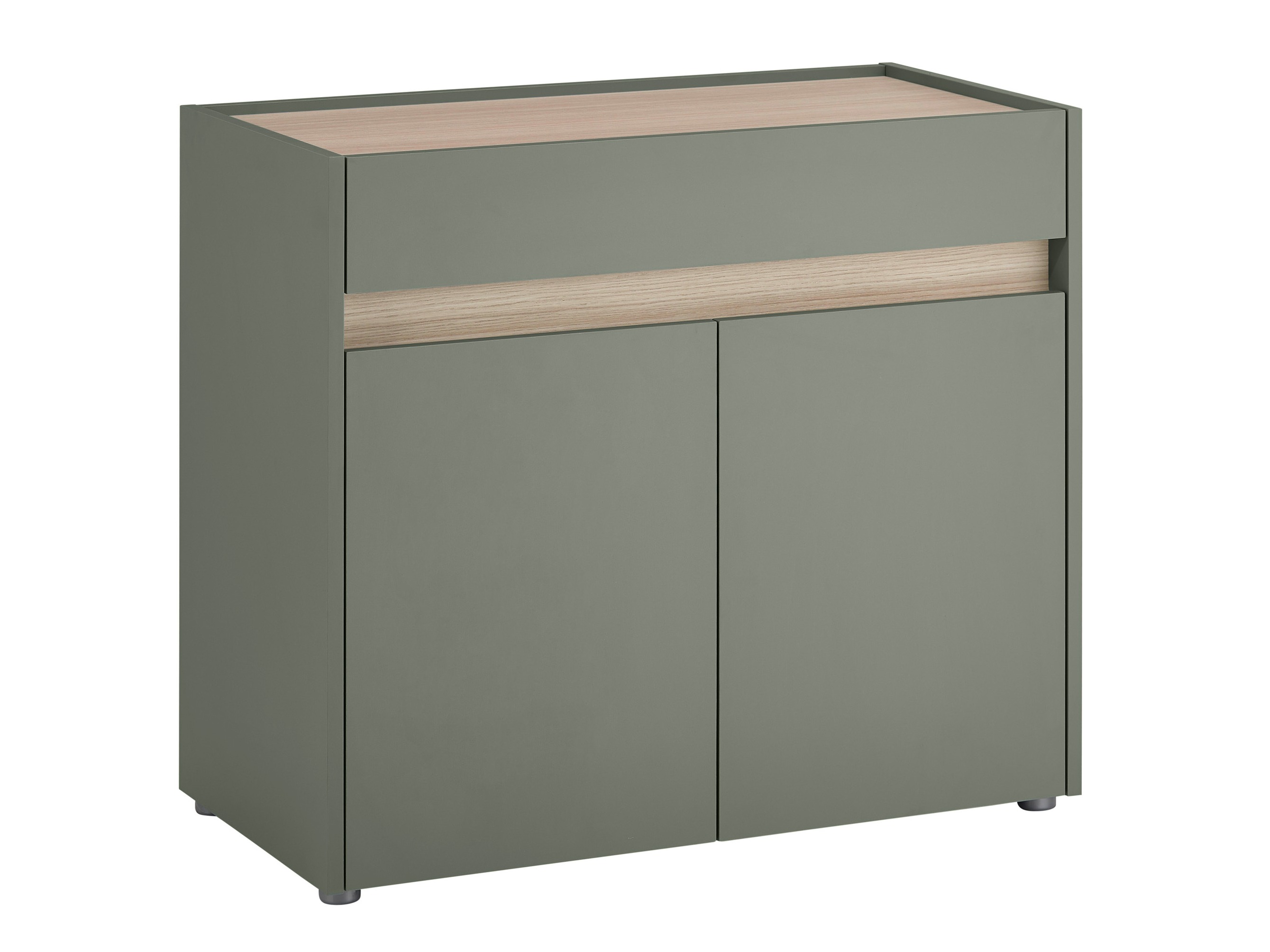 Cómoda Elbsori 110 (Verde + Roble)