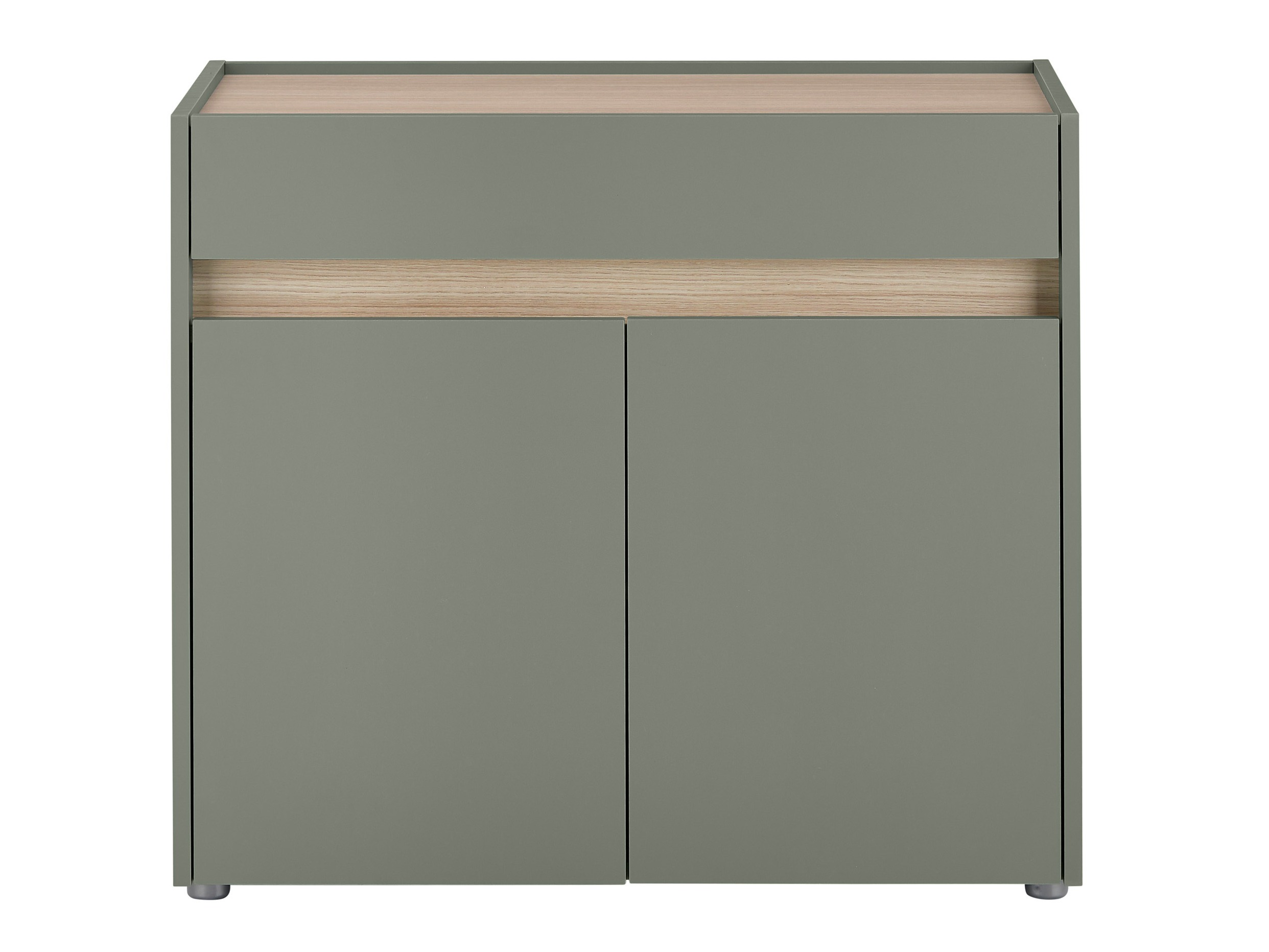 Cómoda Elbsori 110 (Verde + Roble)