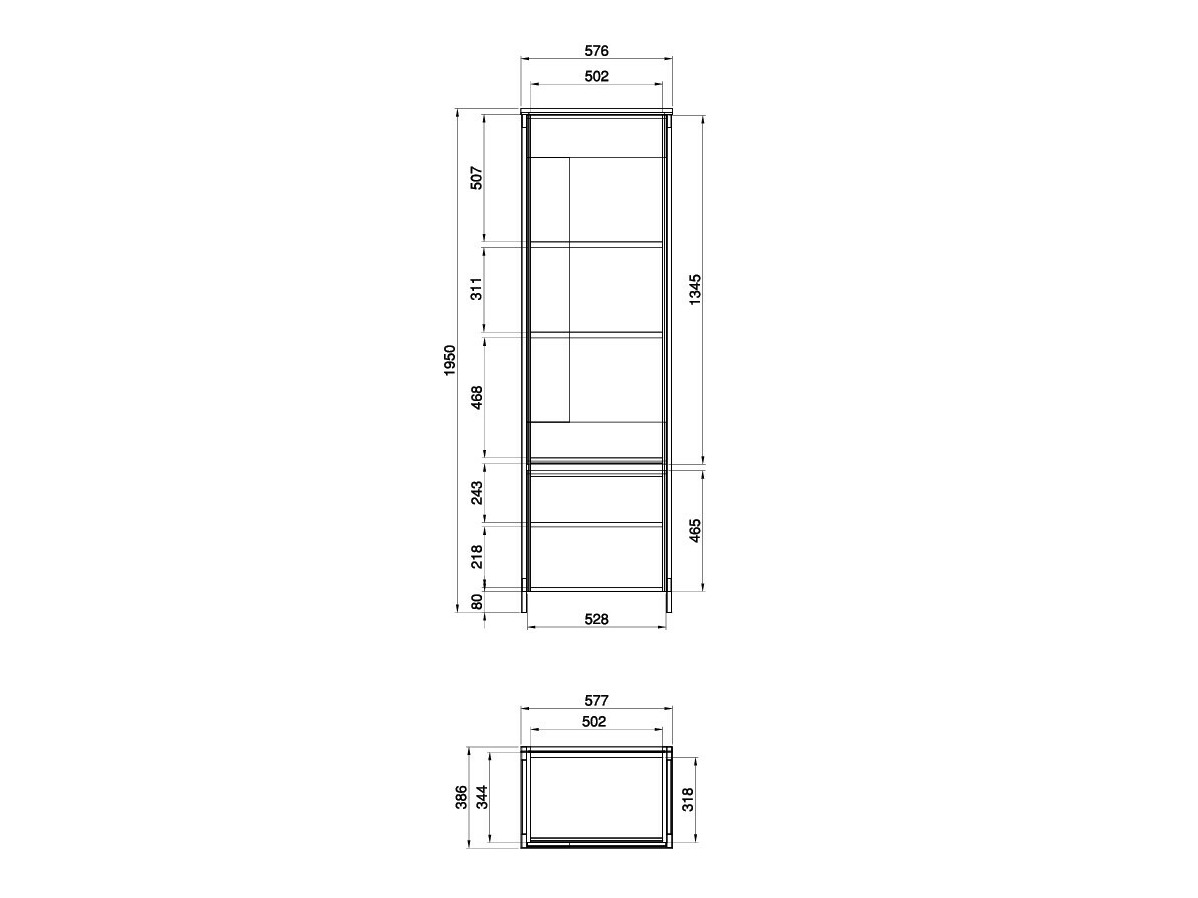 Conjunto de salón Fermaru 113 (Blanco + Roble)