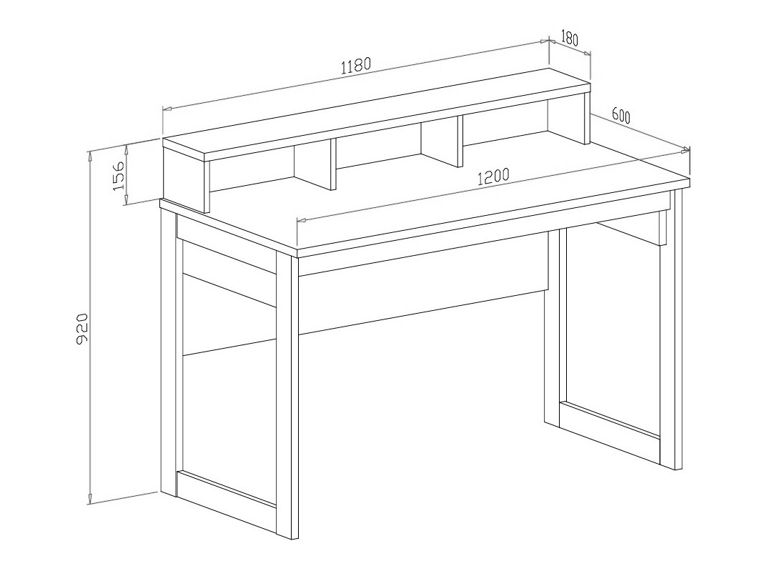 Conjunto para oficina en casa Fermaru 117 (Blanco + Roble)