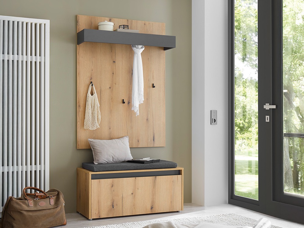 Conjunto para recibidor Elbsori 167 (Roble)