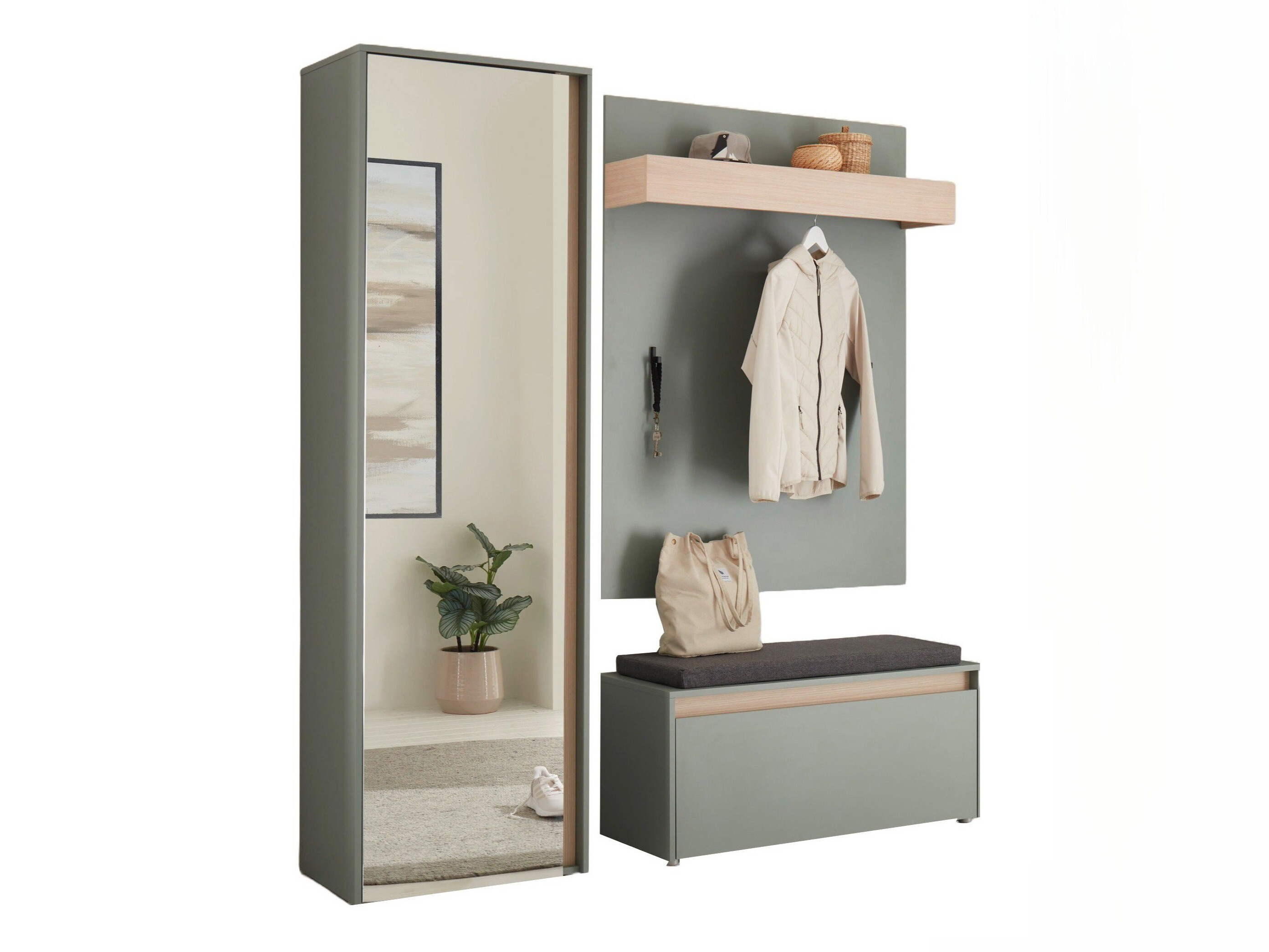 Conjunto para recibidor Elbsori 167 (Verde)