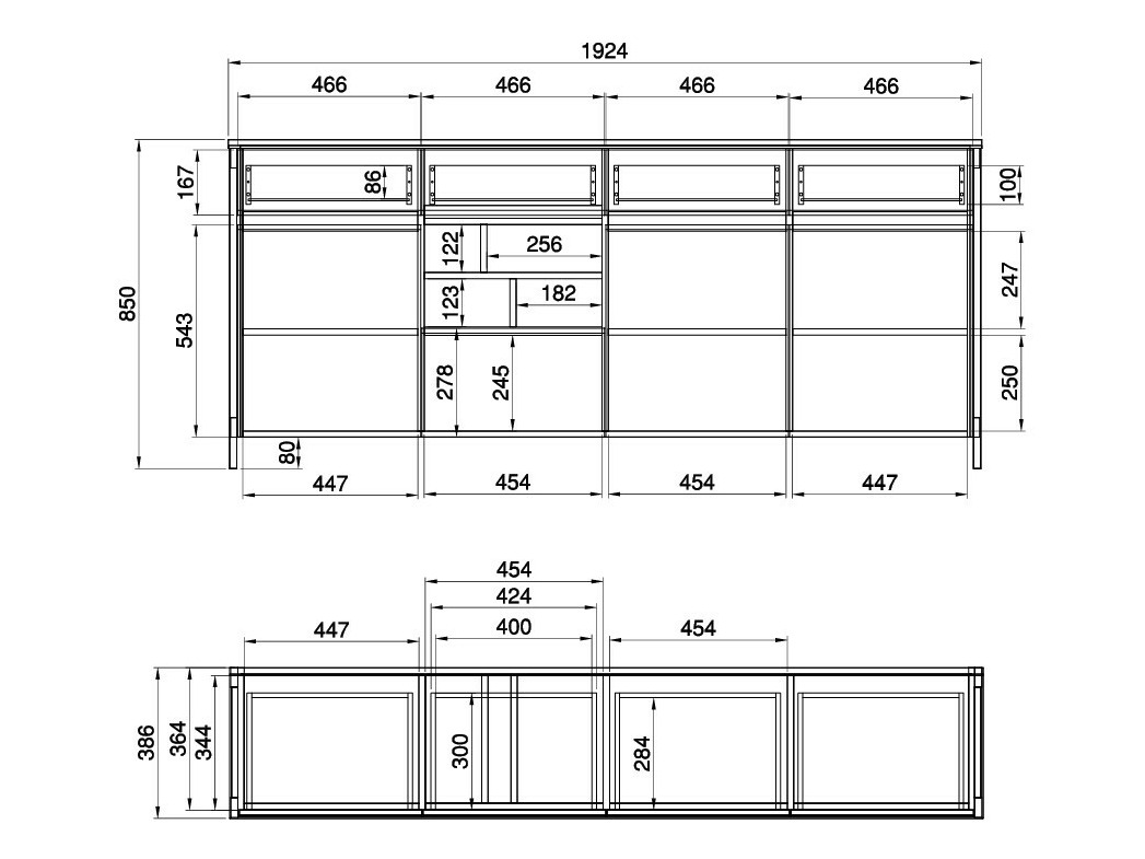 Conjuntos de muebles Fermaru 114 (Blanco + Roble)