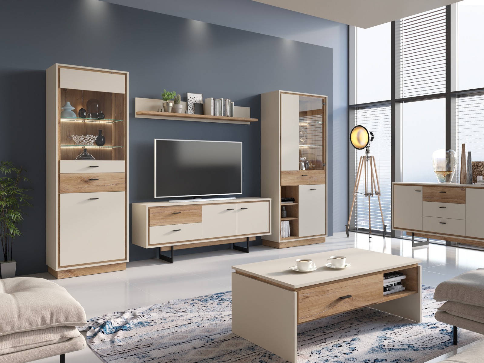 Estantería de pared Marcalu 107