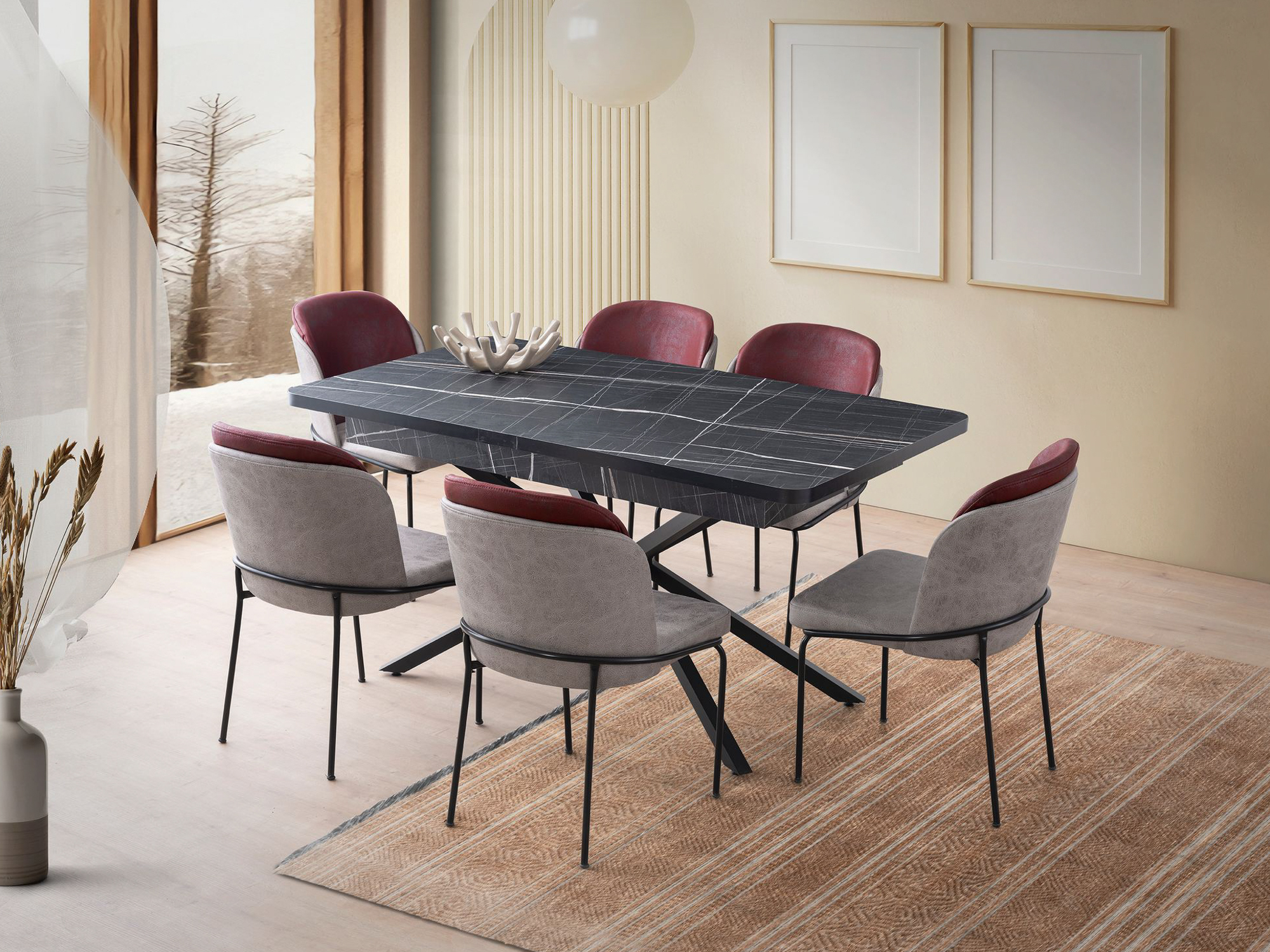 Mesa Kailua 2624 (Mármol negro)