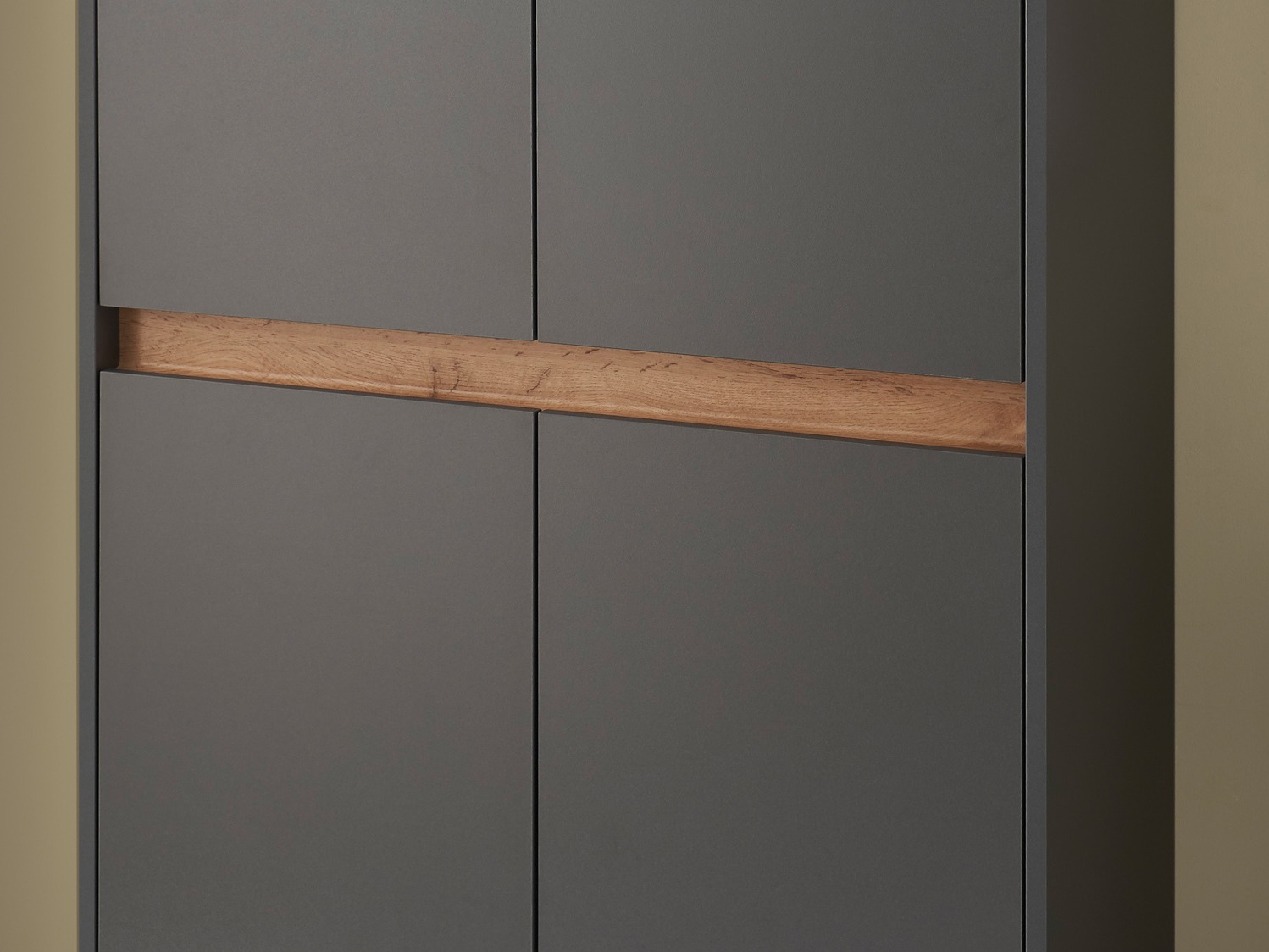 Conjunto para recibidor Elbsori 175 (Antracita + Roble wotan)