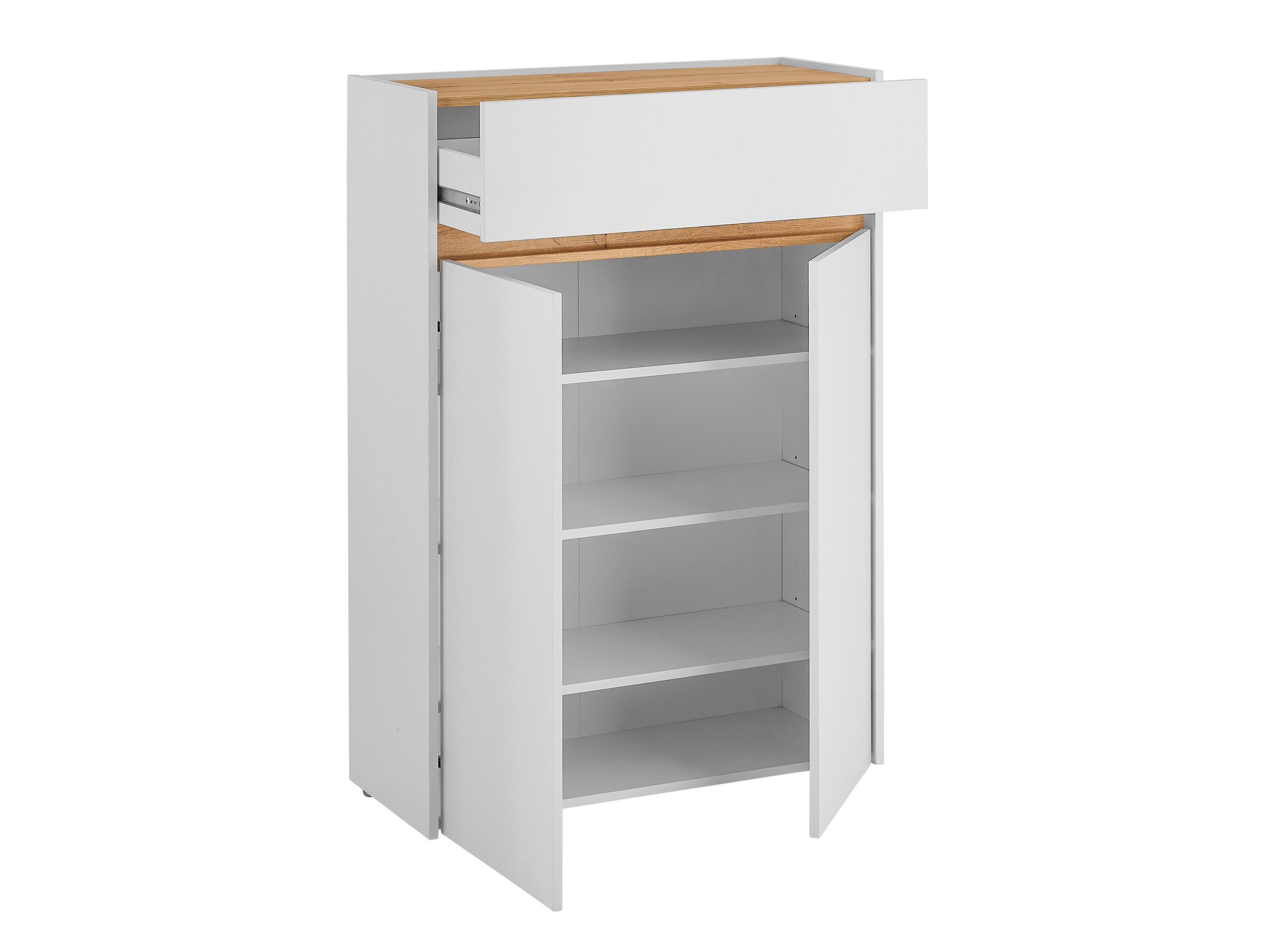 Conjunto para recibidor Elbsori 175 (Blanco + Roble wotan)