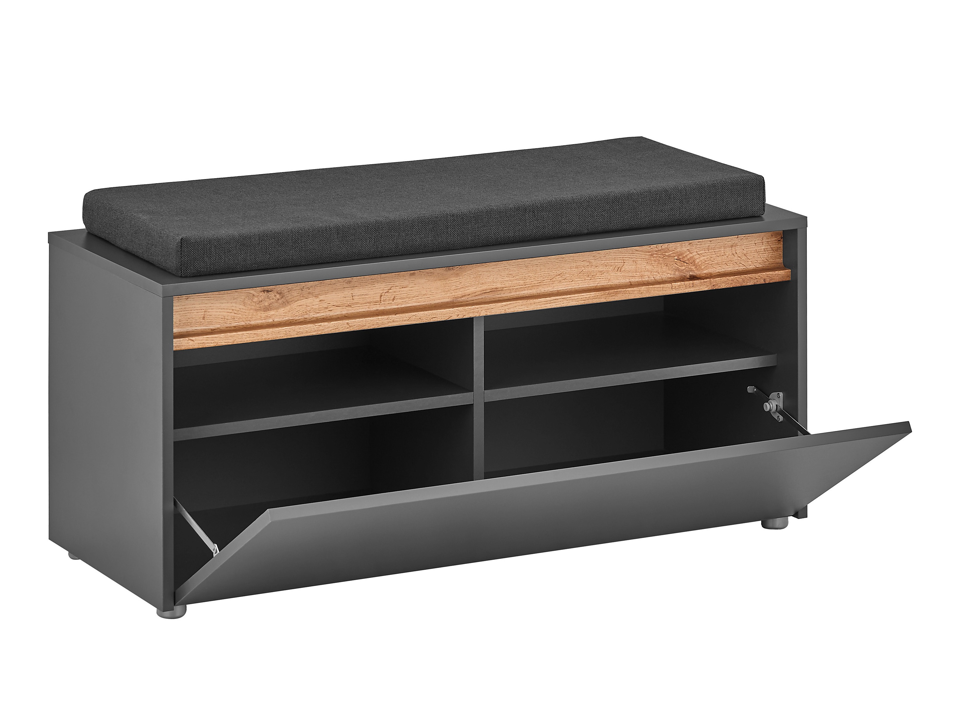 Conjunto para recibidor Elbsori 176 (Antracita + Roble wotan)