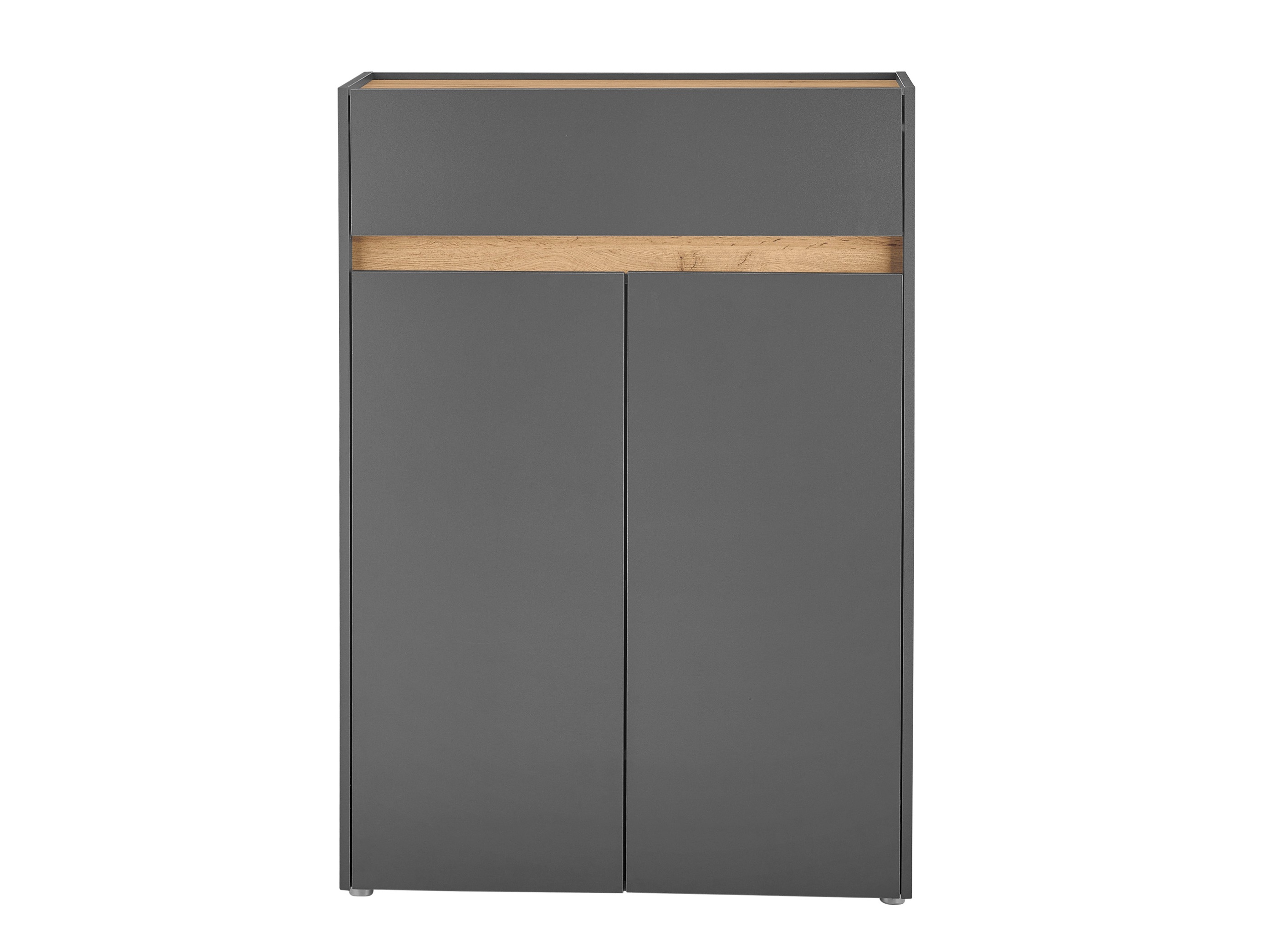 Estante para zapatos Elbsori 173 (Antracita + Roble wotan)