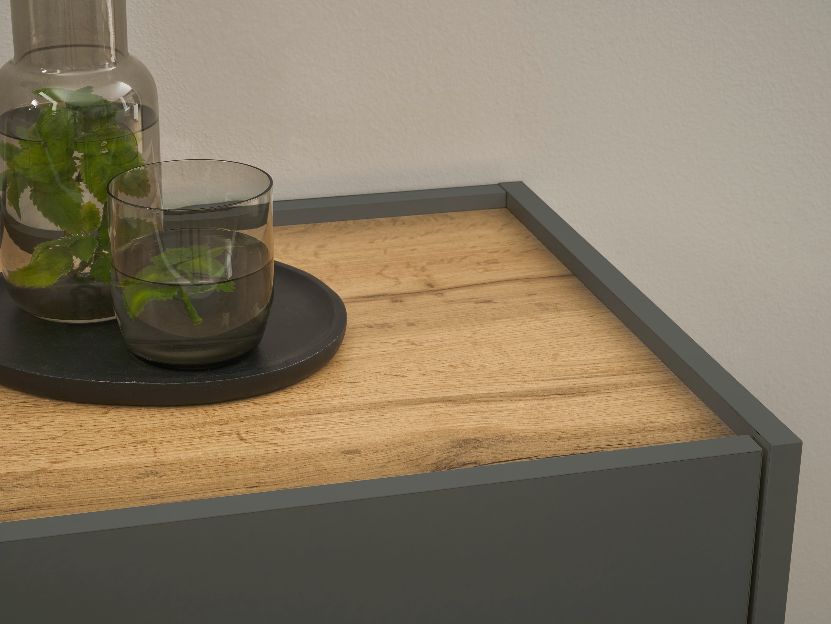 Estante para zapatos Elbsori 173 (Antracita + Roble wotan)