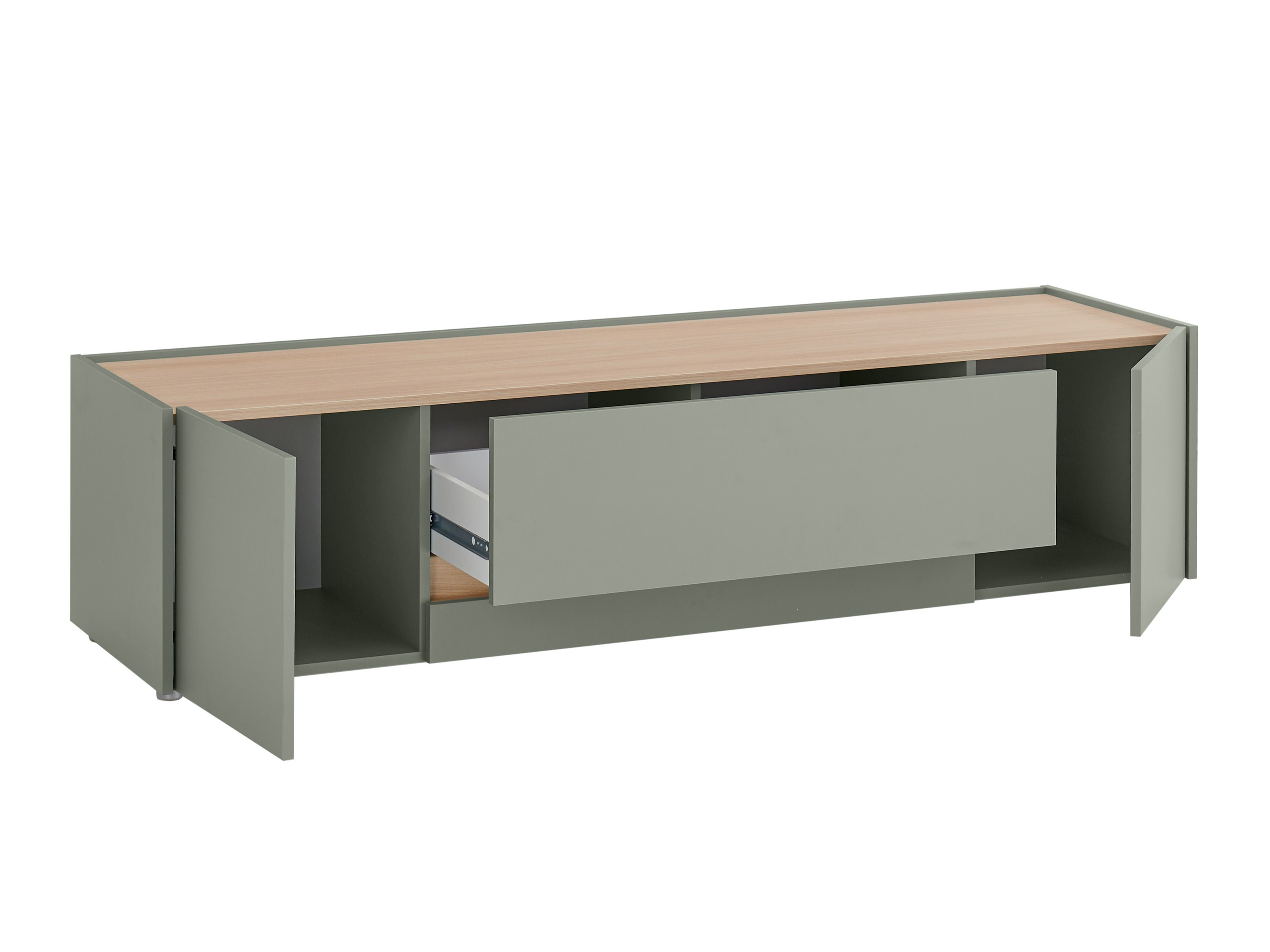 Mueble TV Elbsori 115 (Verde + Roble)