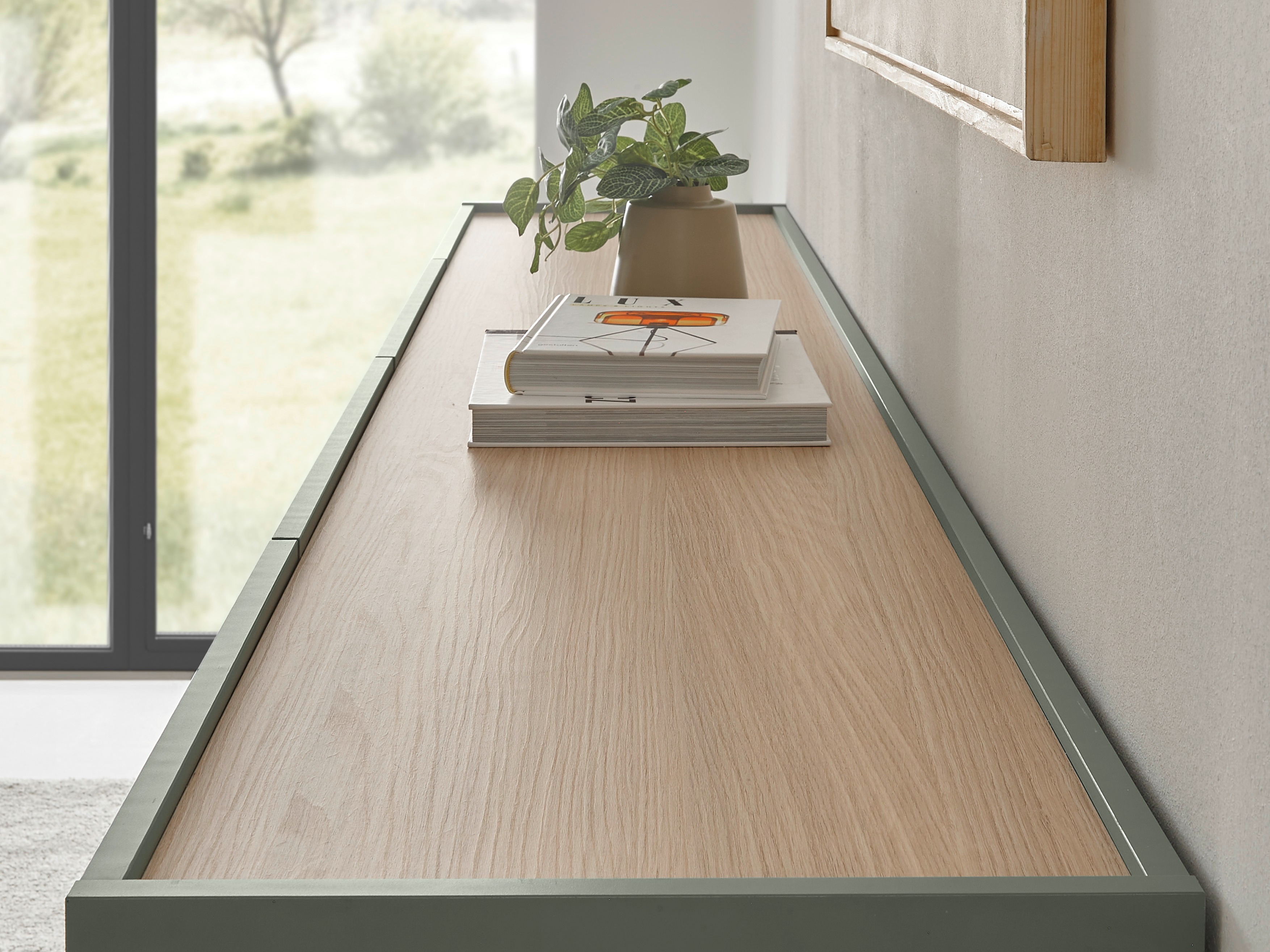 Mueble TV Elbsori 115 (Verde + Roble)