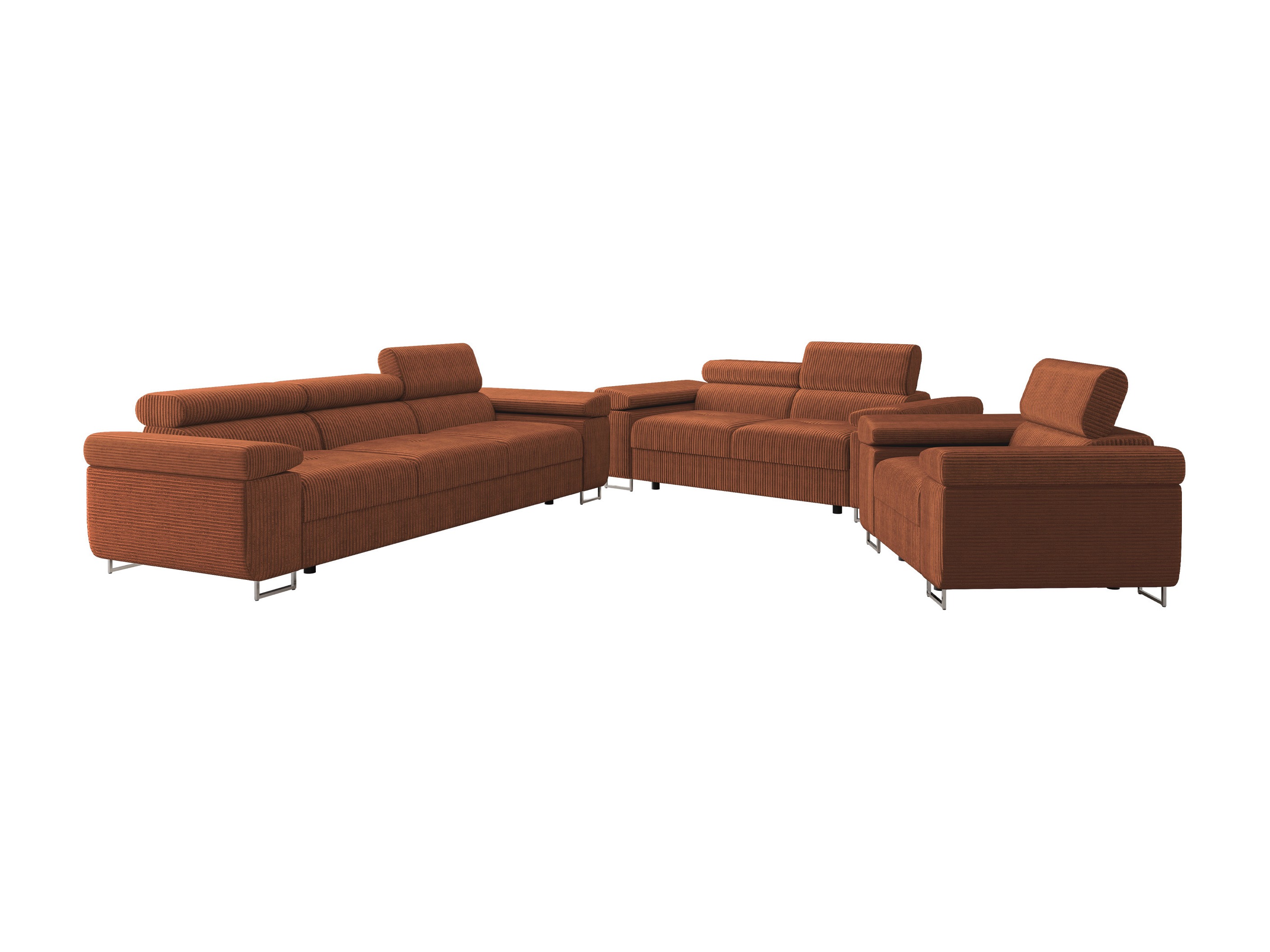Conjunto de muebles tapizado Comfivo Eliferu 107 (Poso 39)