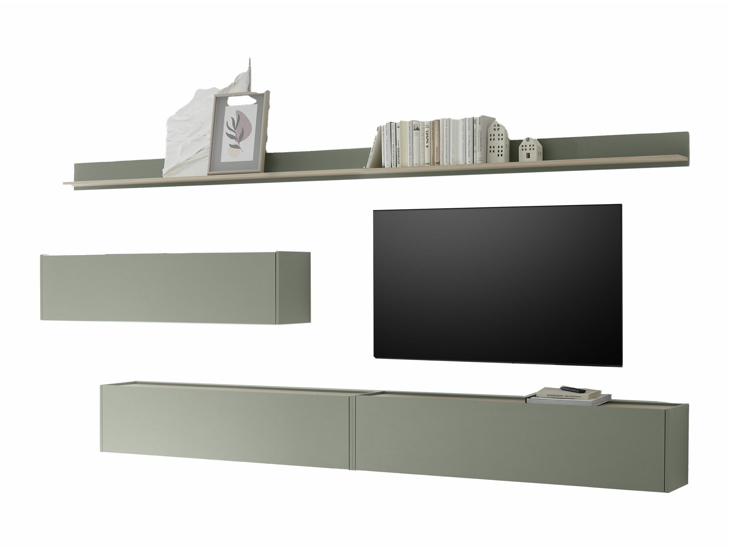 Conjunto de salón Elbsori 142 (Verde + Roble)