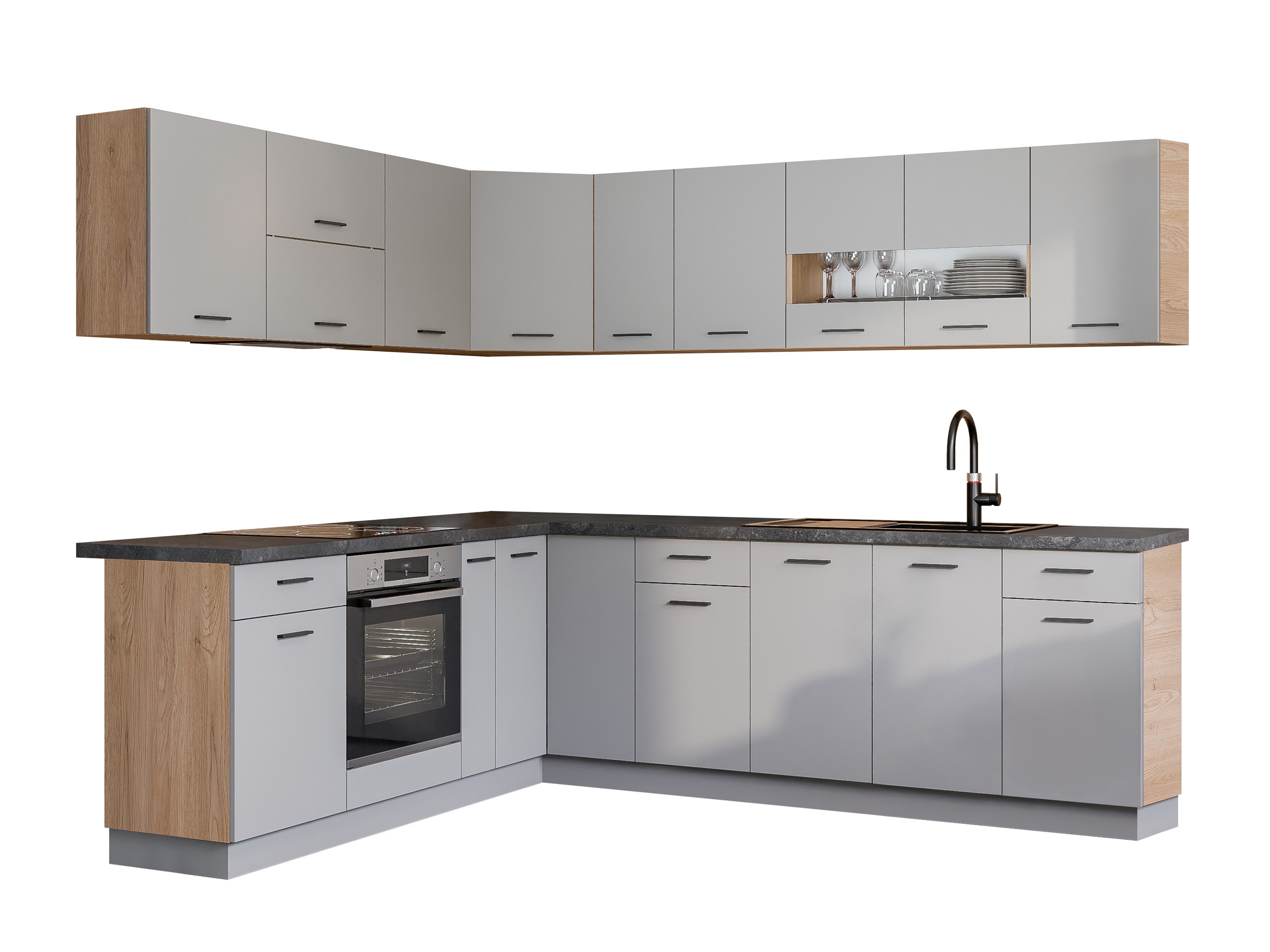 Conjunto de cocina modular Ati Grey 131