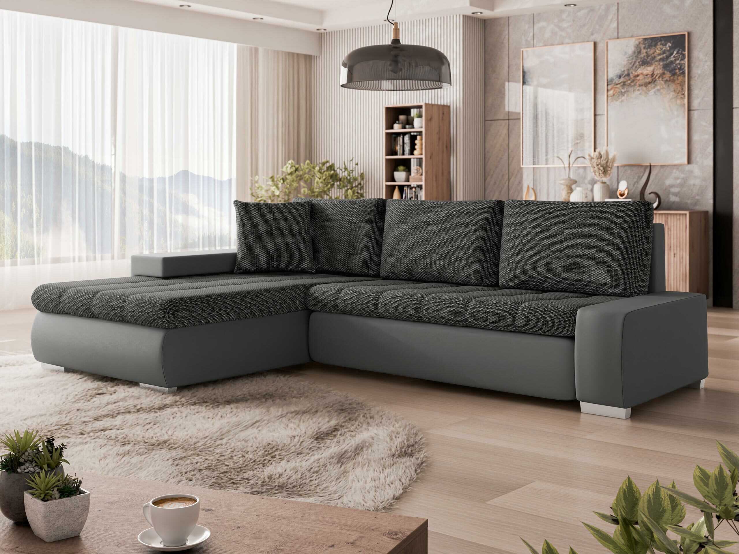 Sofá rinconero Comfivo Nitor (Soft 029 + Majorka 03)