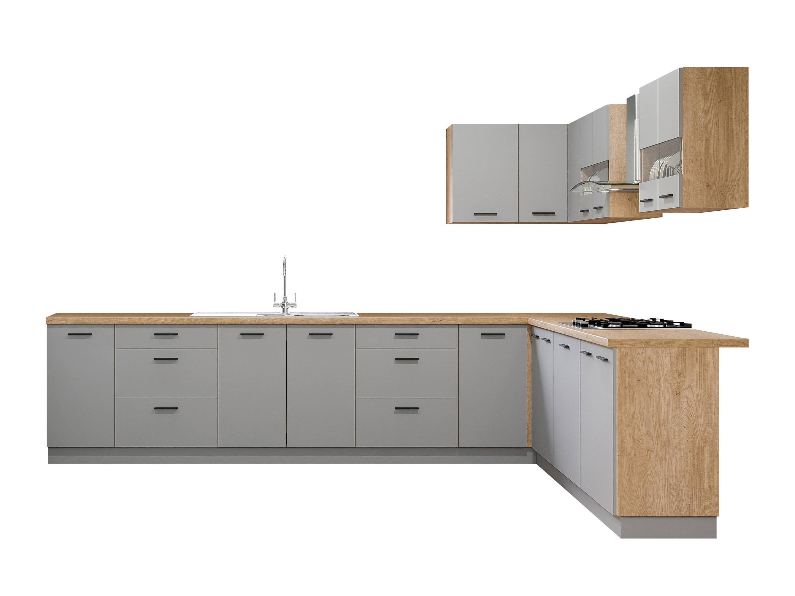 Conjunto de cocina modular Ati Grey 133