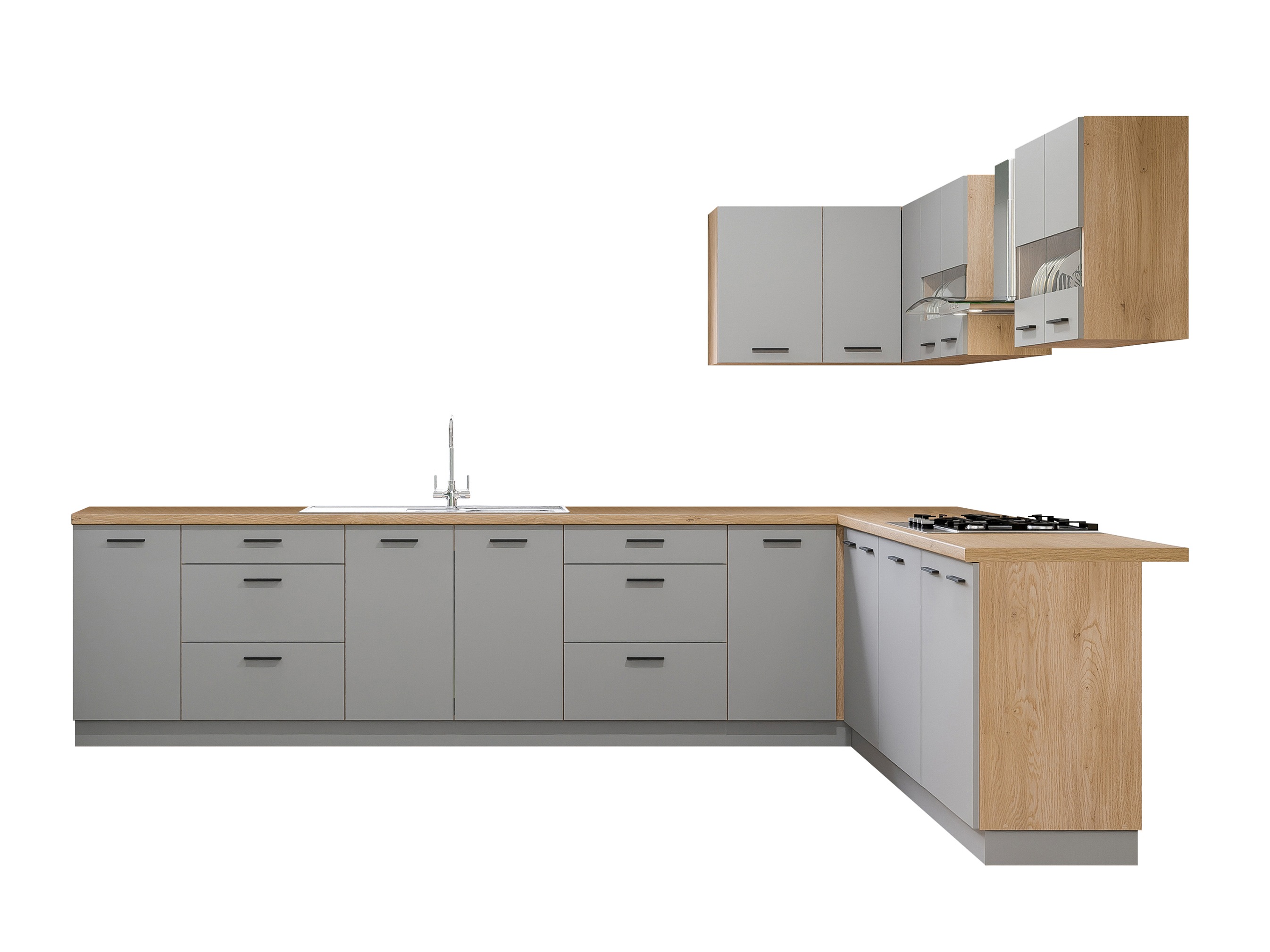Conjunto de cocina modular Ati Grey 133
