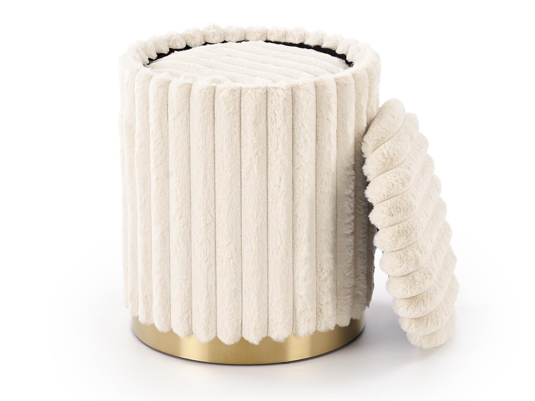 Conjunto de pufs Houston 2076 (Crema)