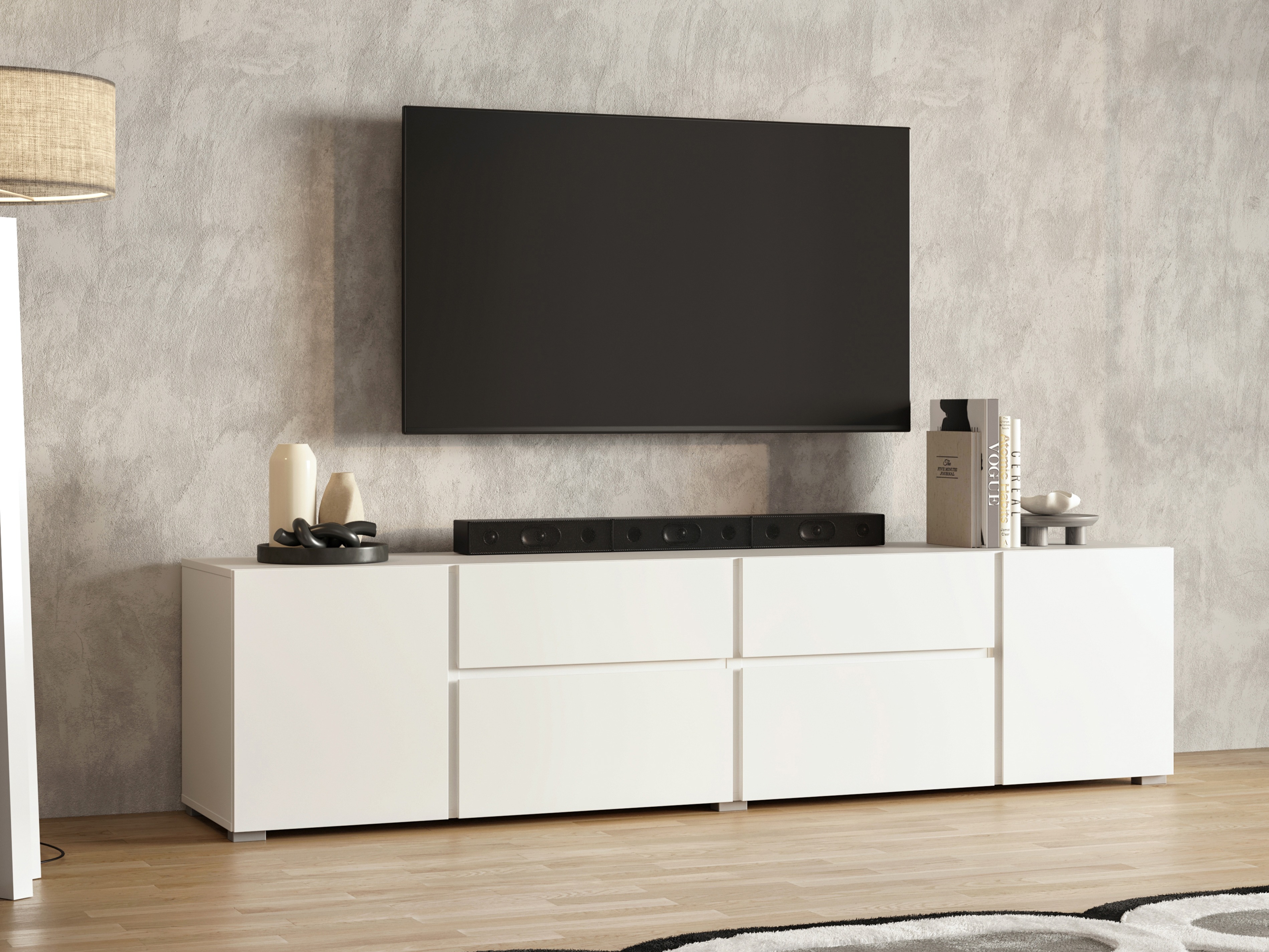 Mueble TV Elbleve 100 (Blanco)