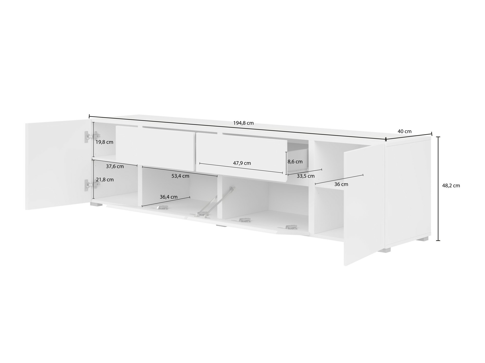 Mueble TV Elbleve 100 (Blanco)