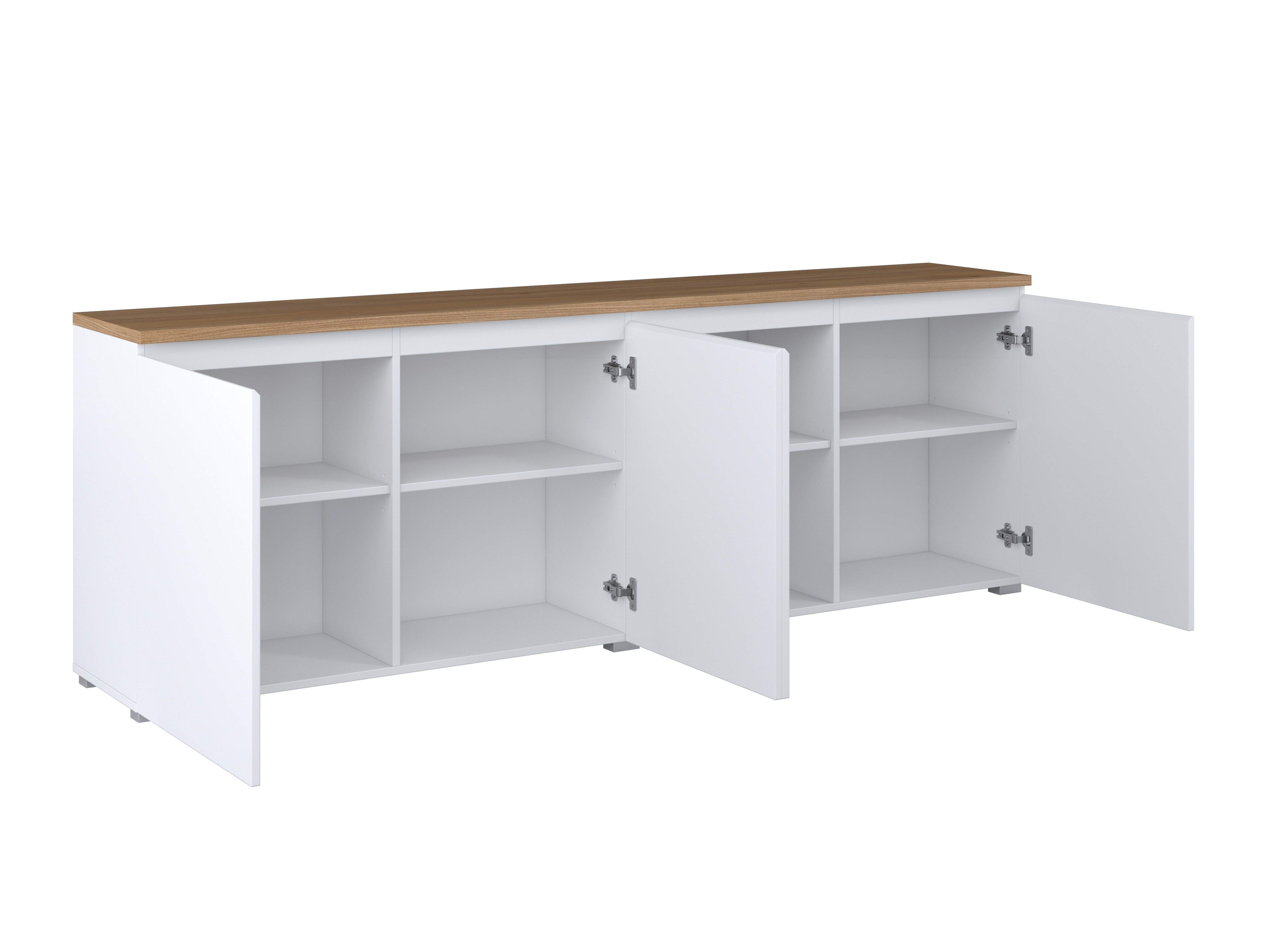 Aparador Baletu 105 (Blanco + Roble)