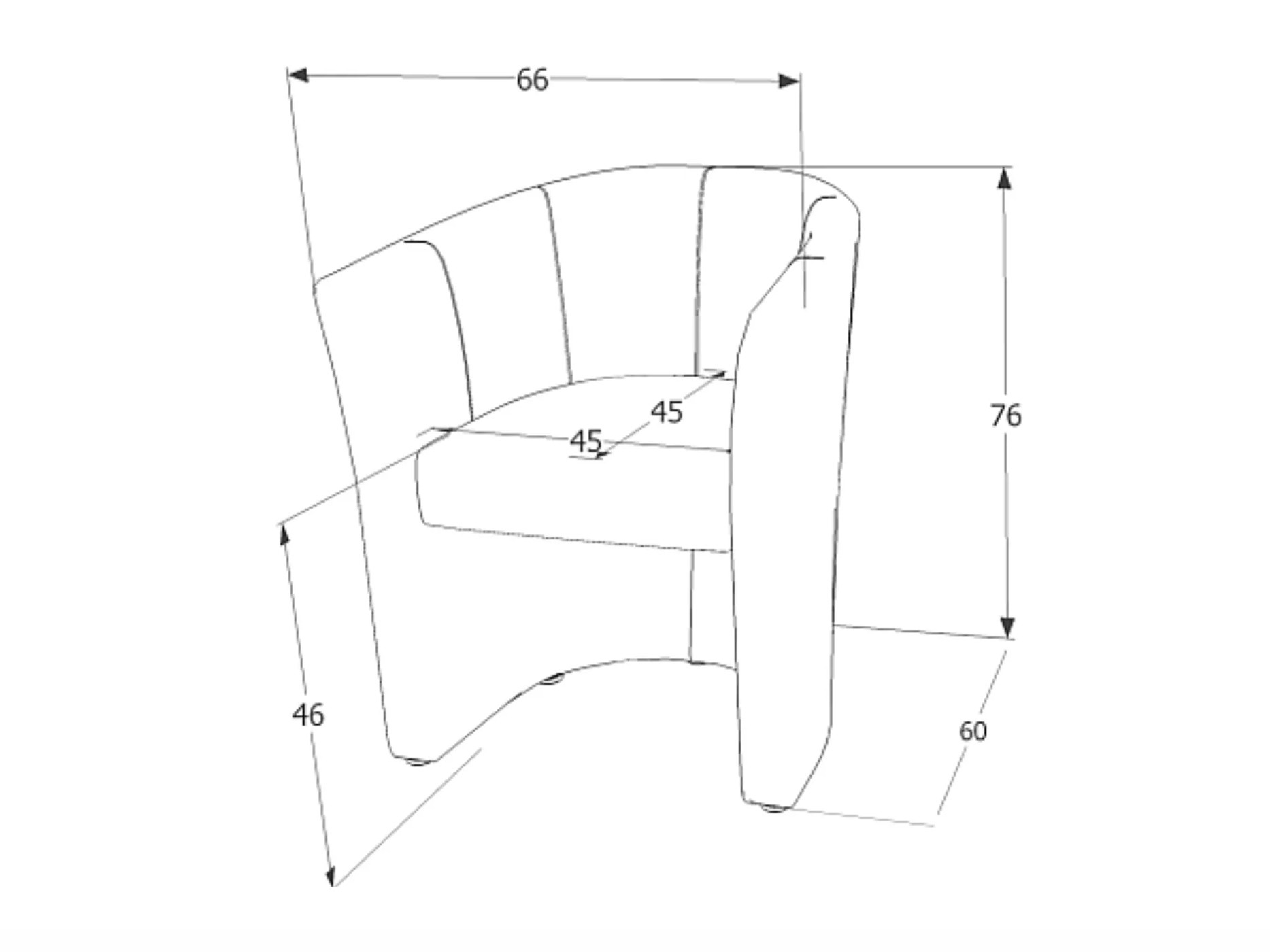 Sillón Detroit 924 (Amarillo)