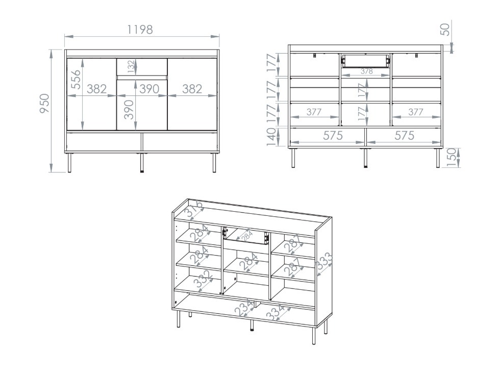 Estante para zapatos Tivorlo 104