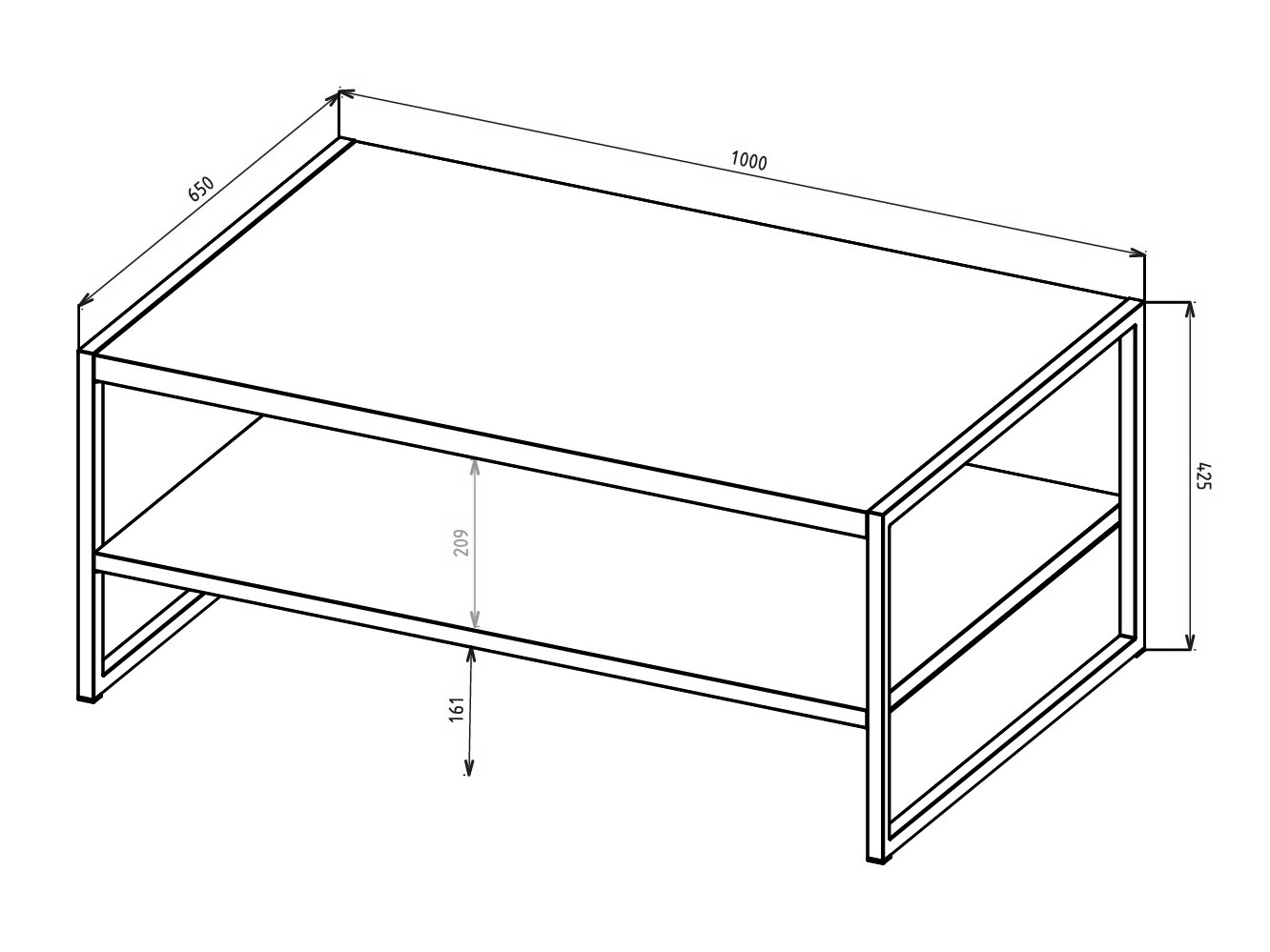 Mesa de centro Austin 381 (Congo + Negro)