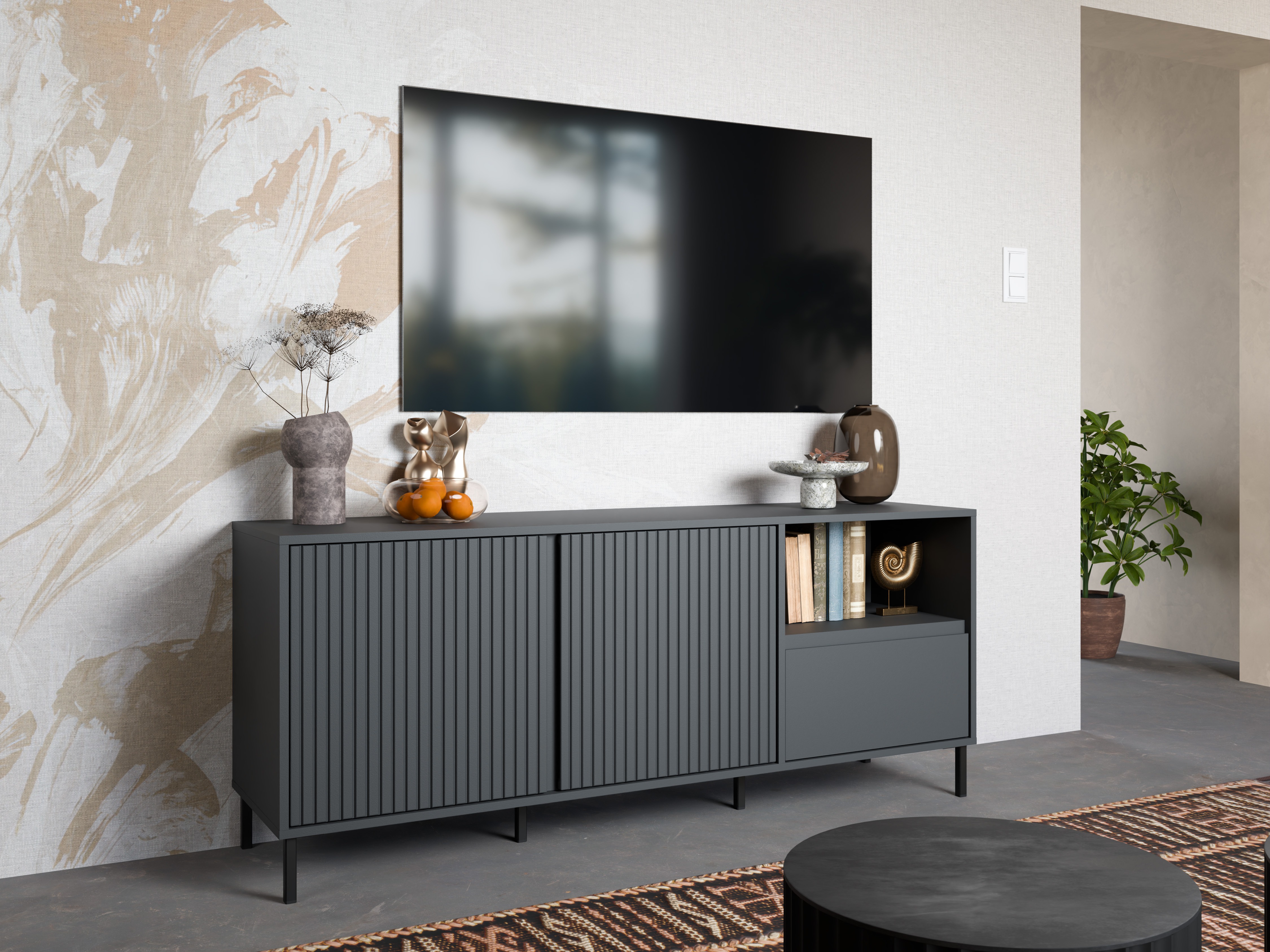 Mueble TV Ruvrevi 100 (Antracita)