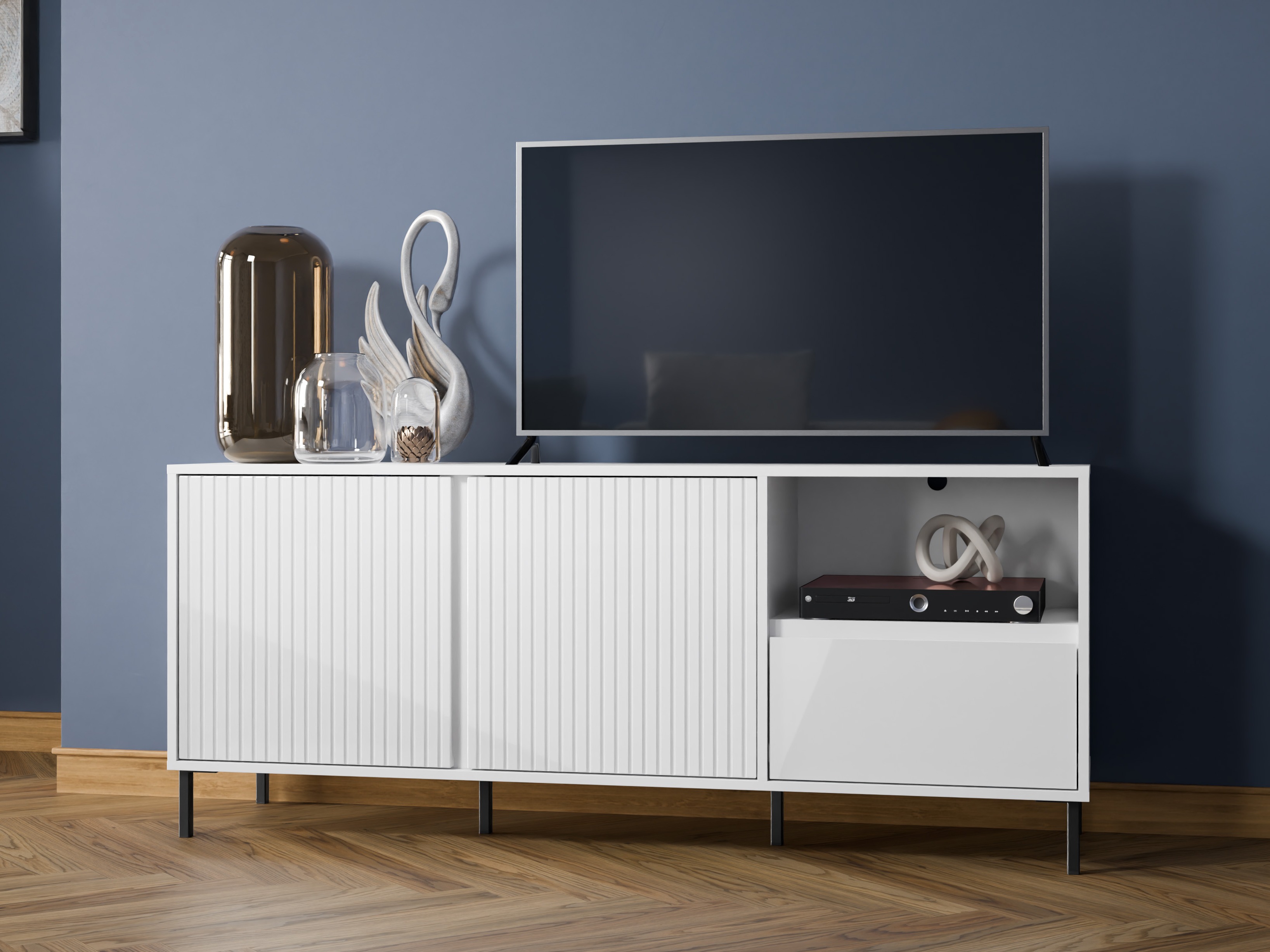 Mueble TV Ruvrevi 100 (Blanco)