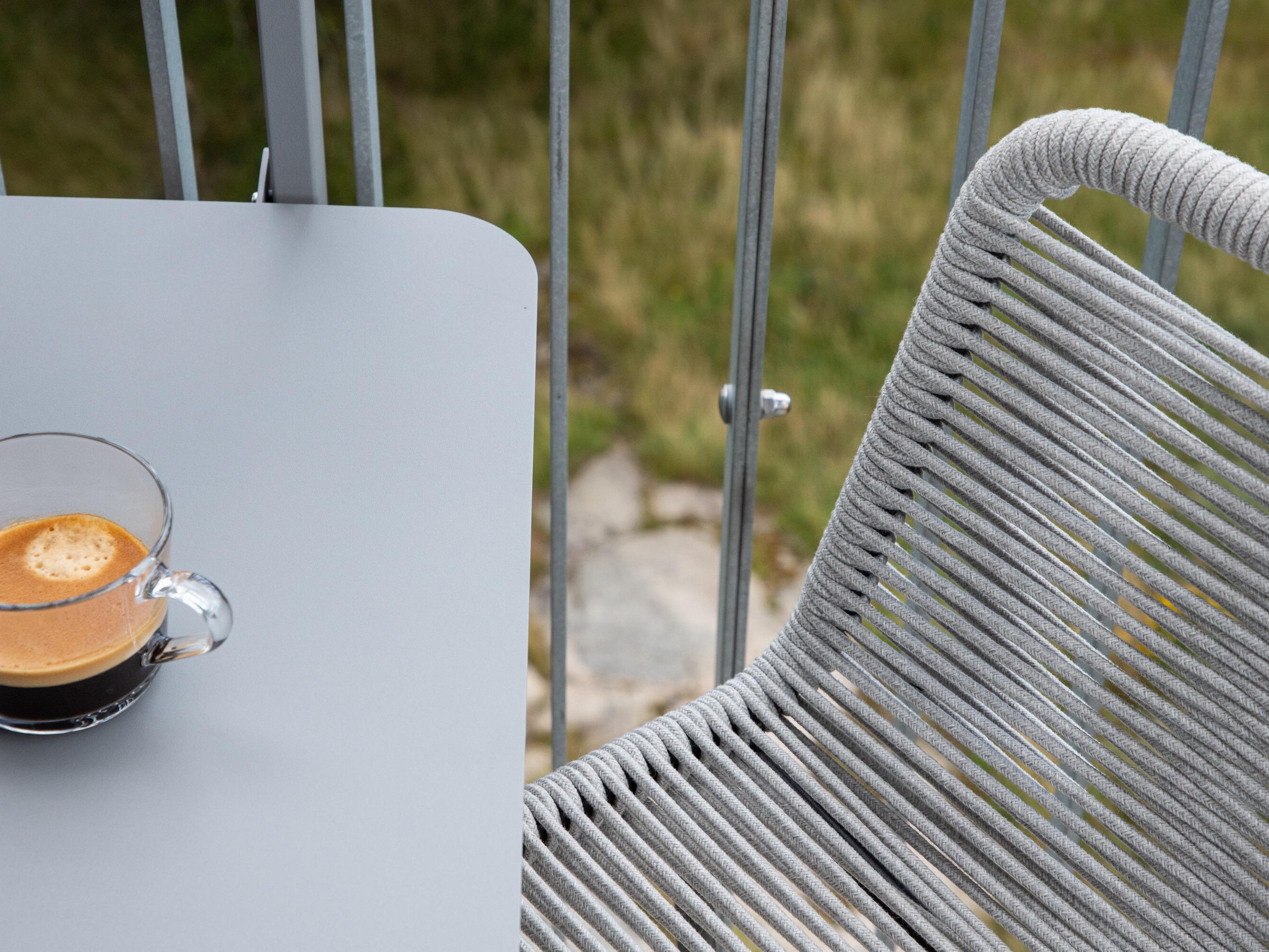 Silla para barra de exterior Dallas 3398 (Gris claro)