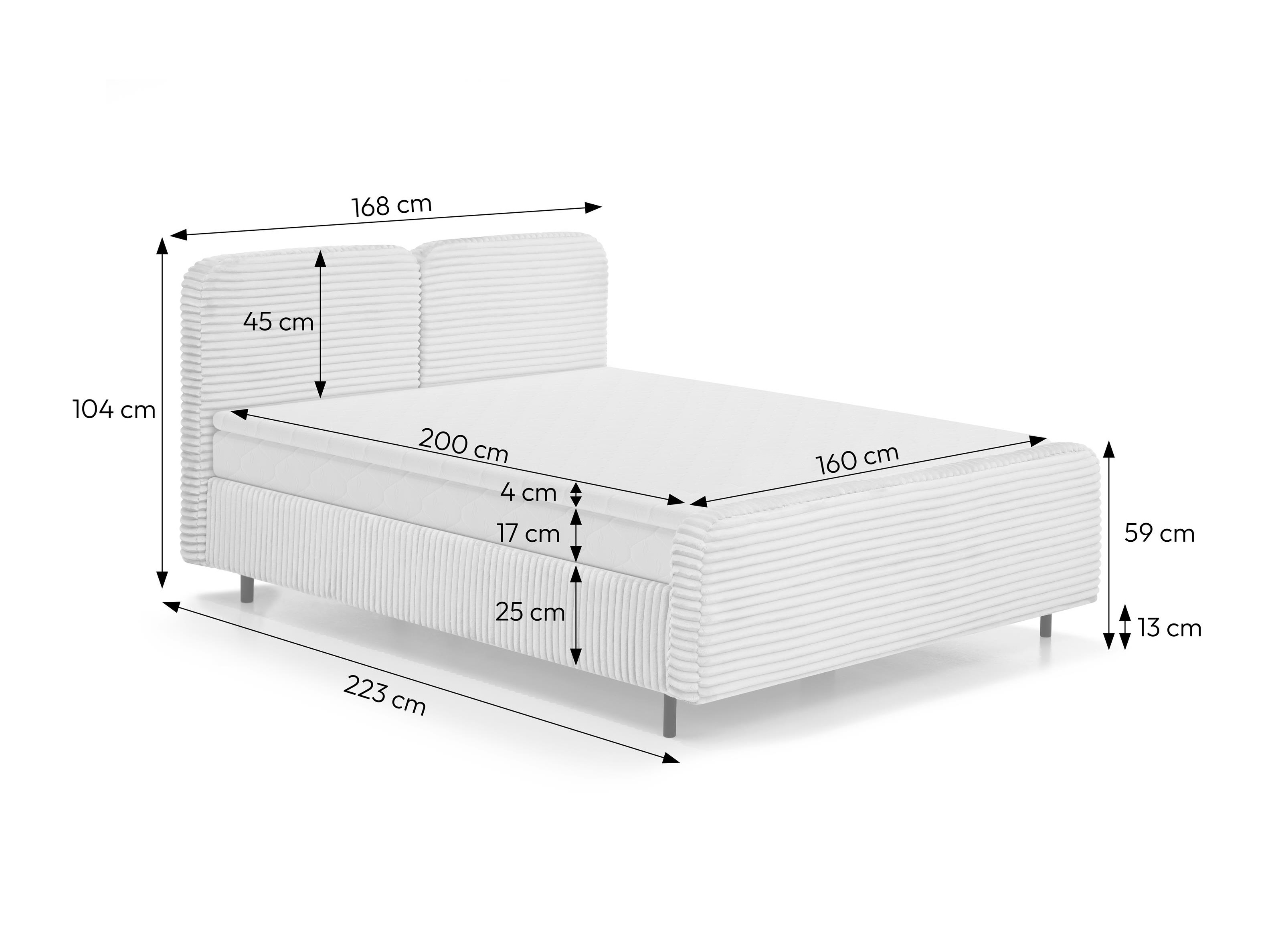 Cama continental Margate 130 (Tilia 03)