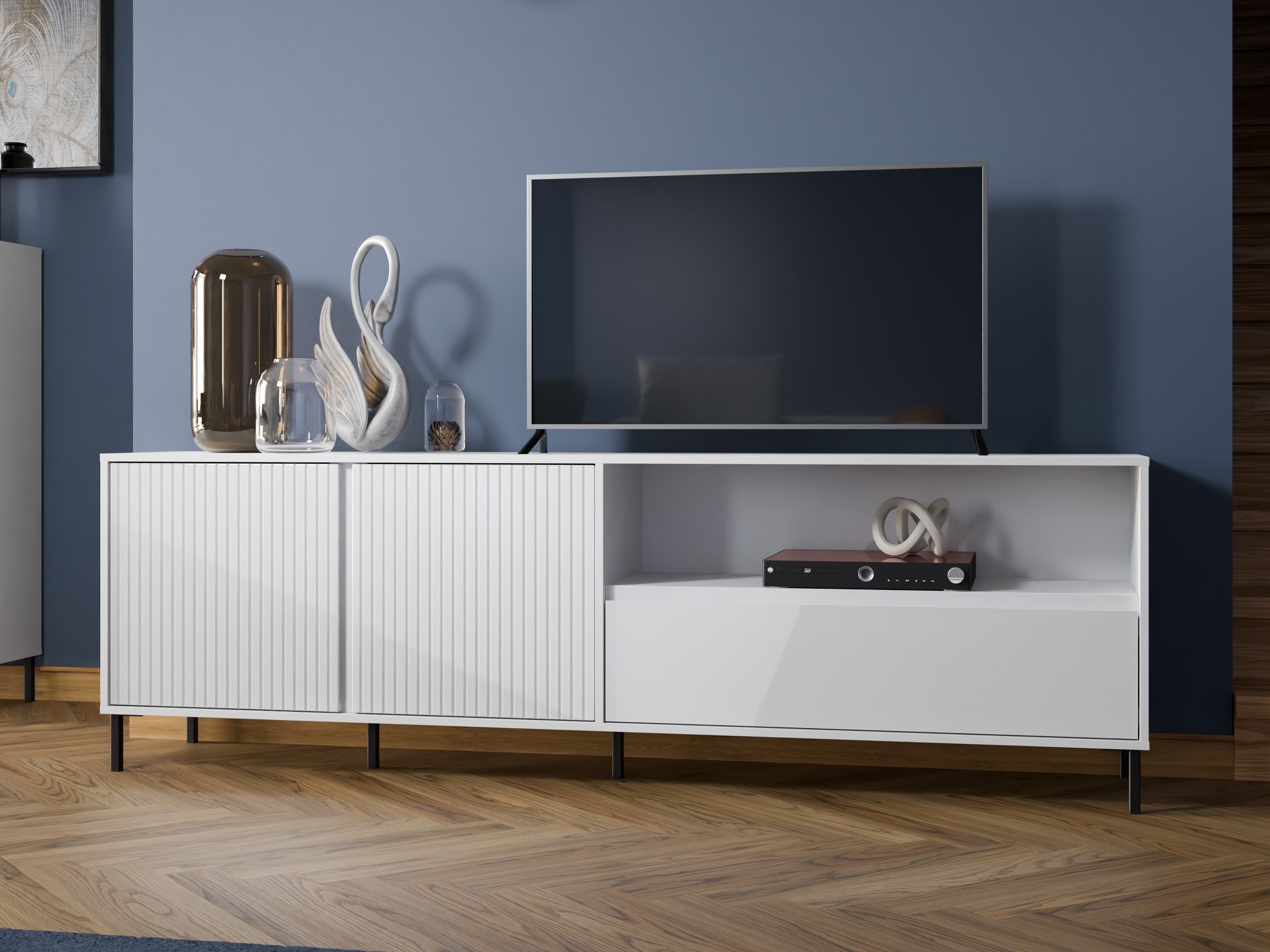 Mueble TV Ruvrevi 101 (Blanco)