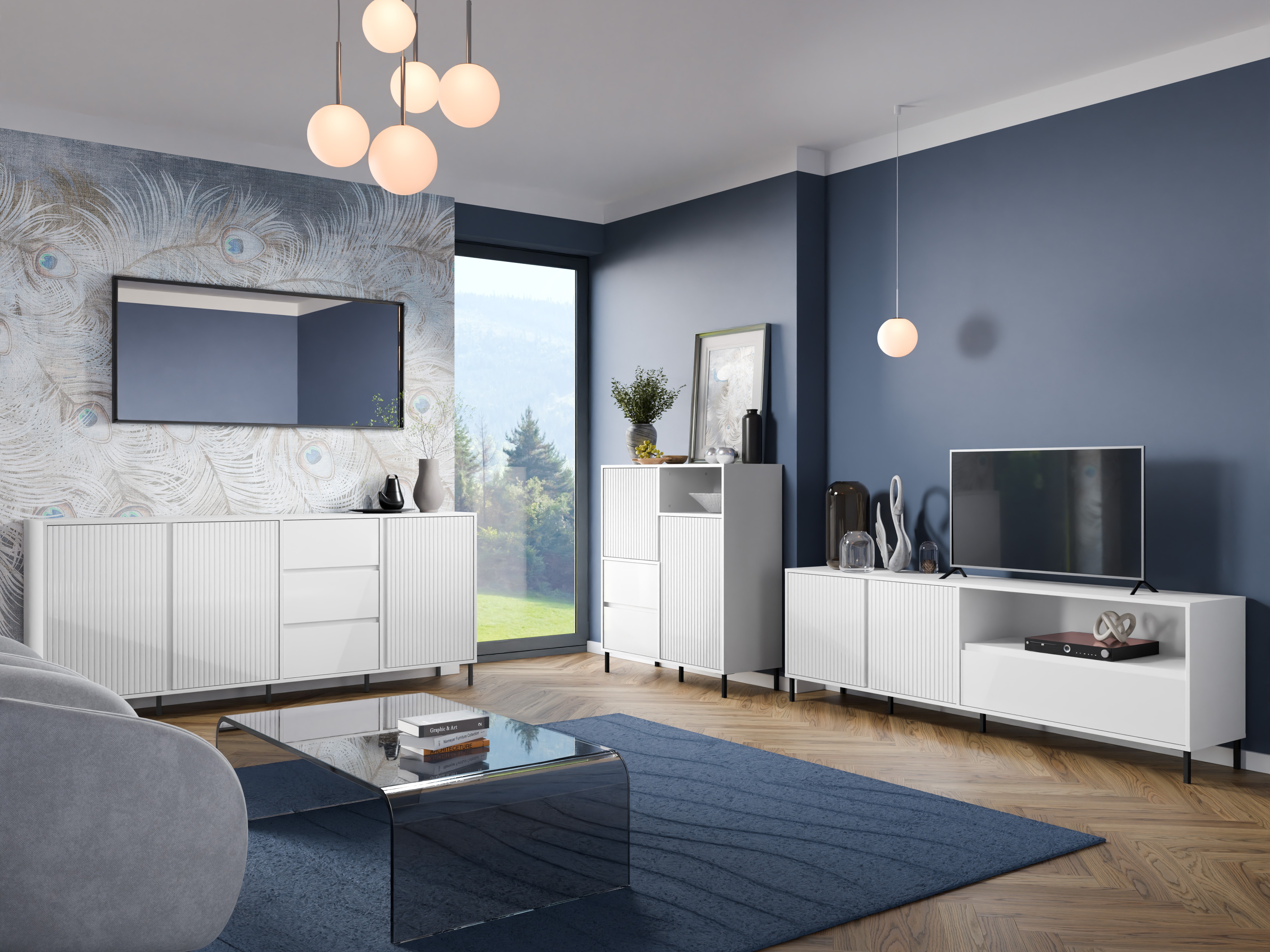 Mueble TV Ruvrevi 101 (Blanco)