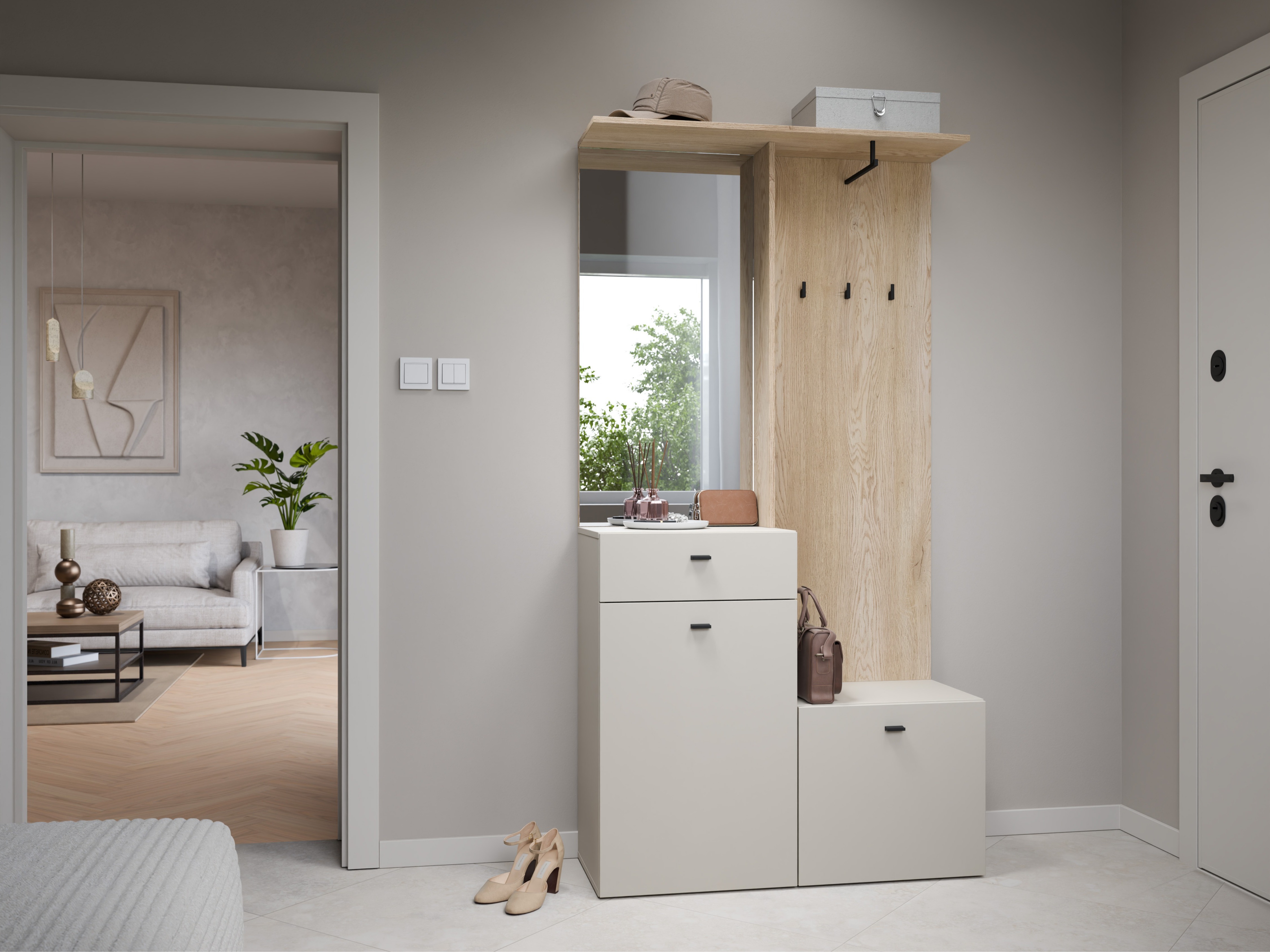 Conjunto para recibidor Ontario 165