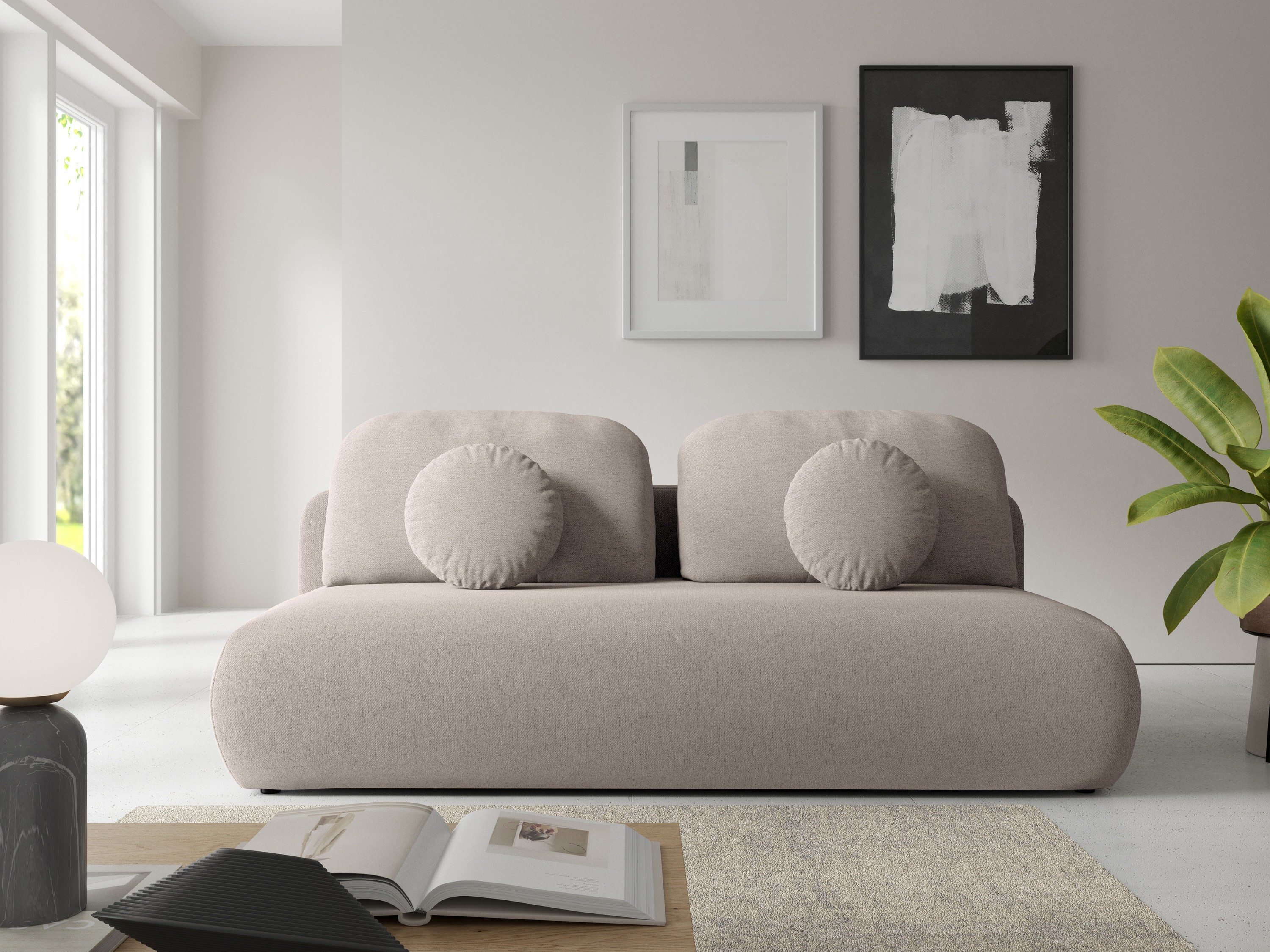 Sofá cama Arcadia 102 (Neve 04)