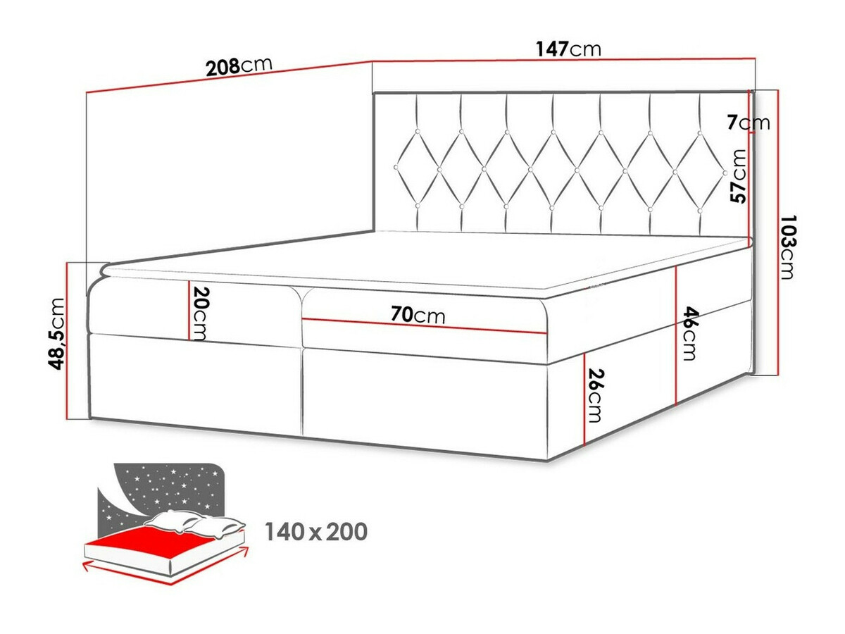 Cama continental SP5996