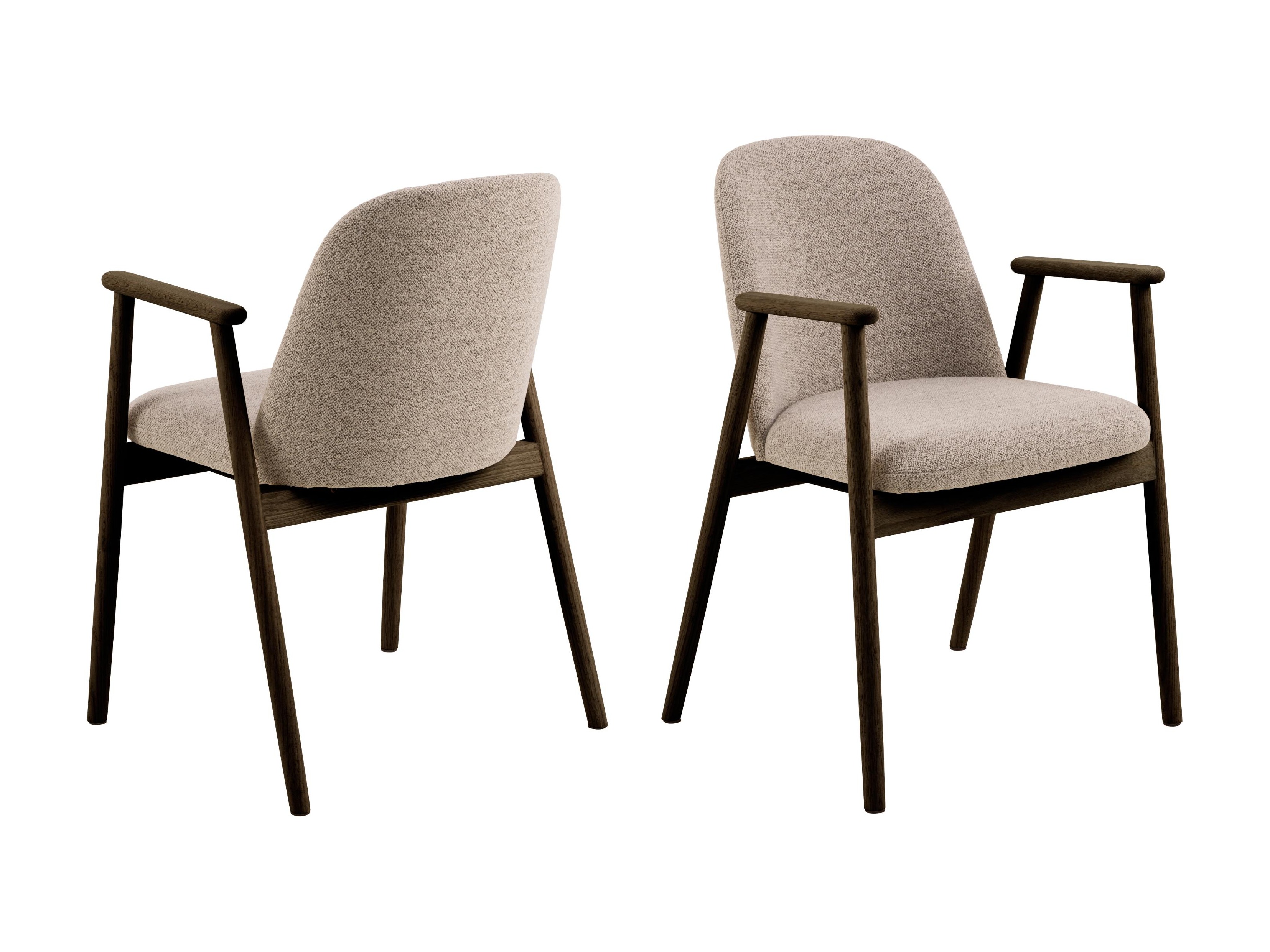 Silla Norsica 890 (Beige + Madera oscura)