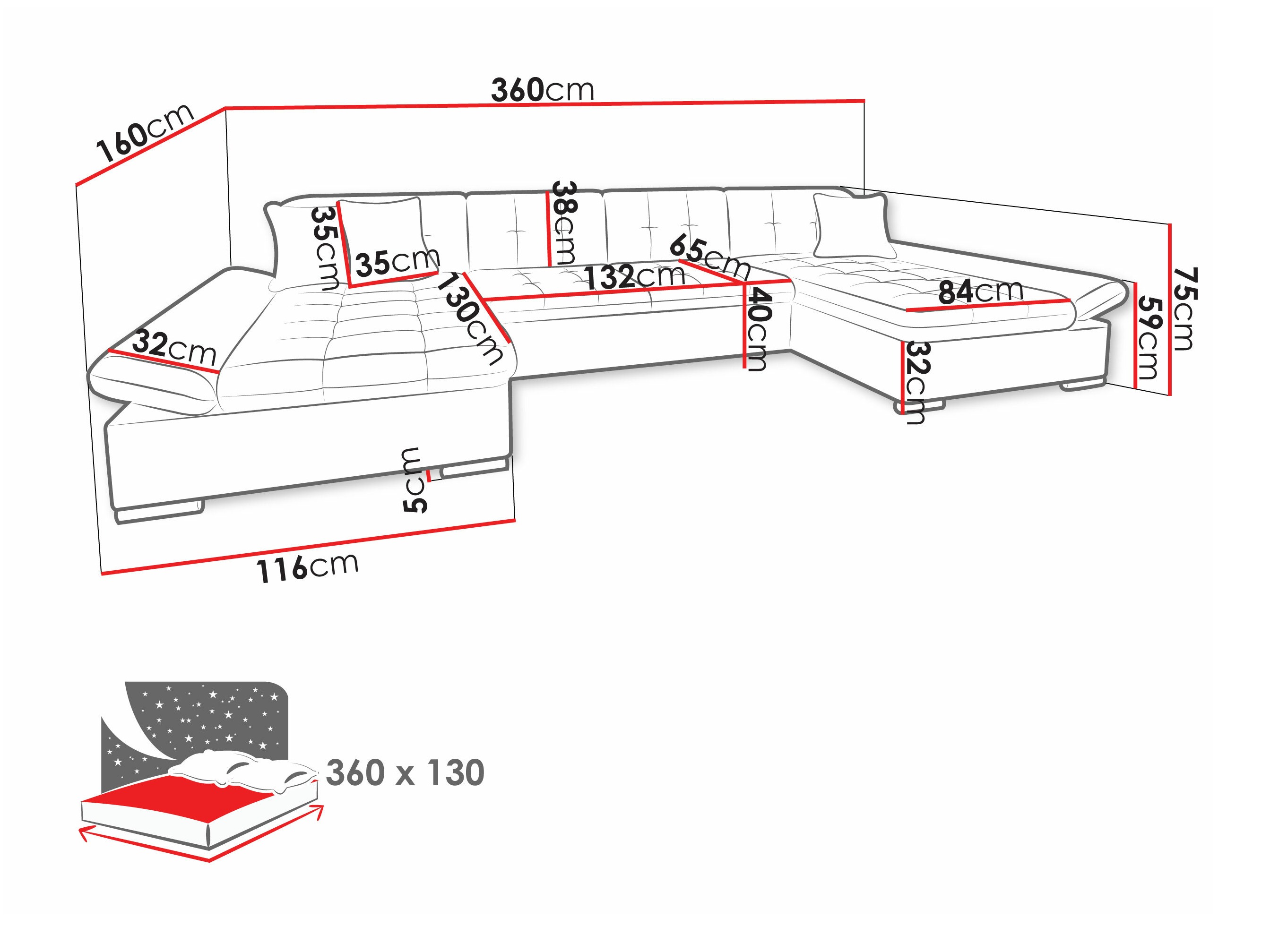 Sofá rinconero Comfivo Ficus I (Soft 011 + Lux 05 + Lux 06)