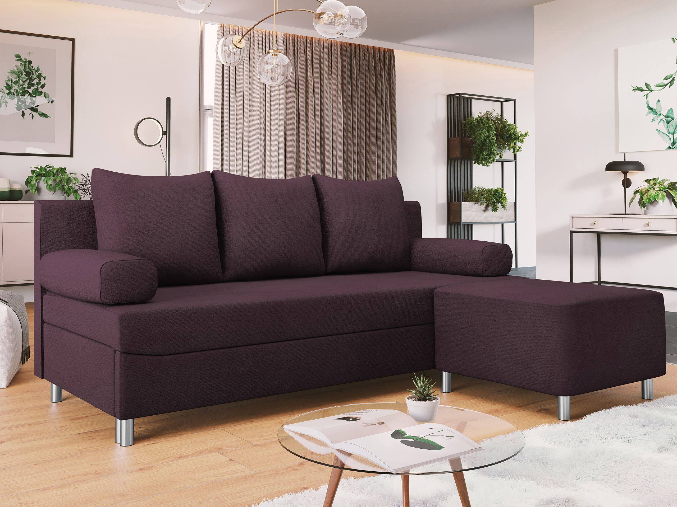 Conjunto de muebles tapizado Comfivo Artes (Uttario Velvet 2963)
