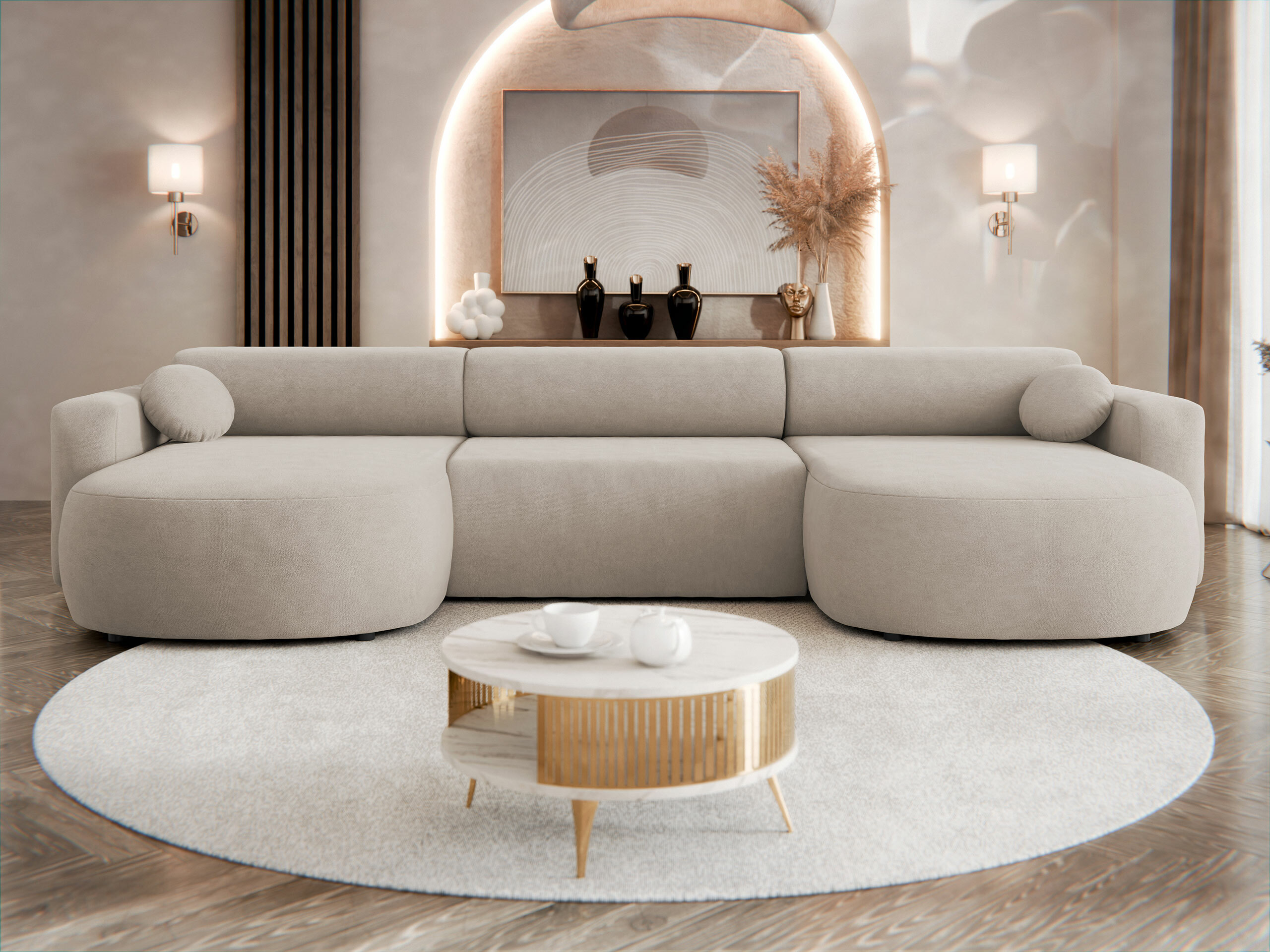 Sofá rinconero Comfivo 480 (Velo 623)