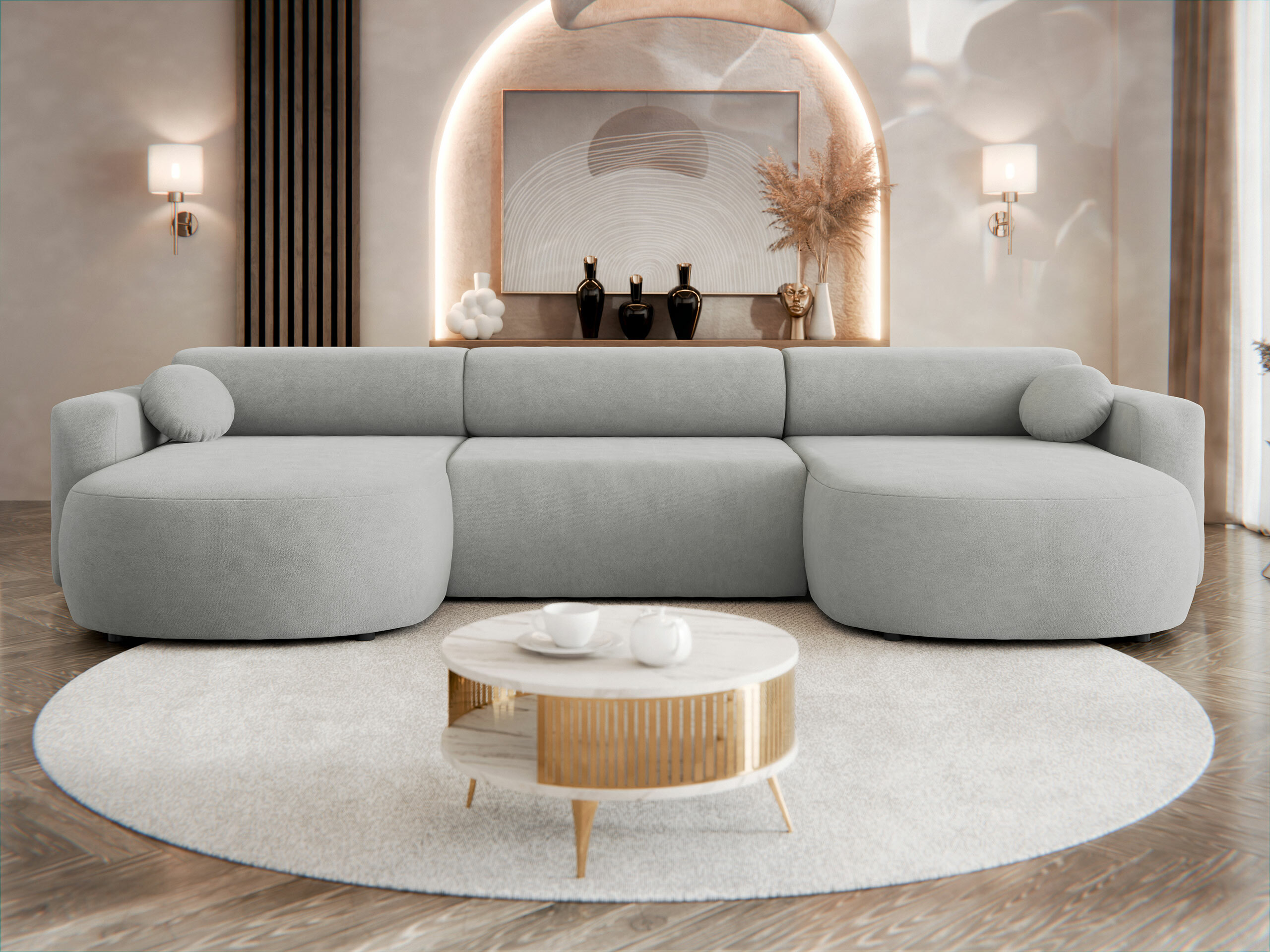 Sofá rinconero Comfivo 480 (Velo 633)