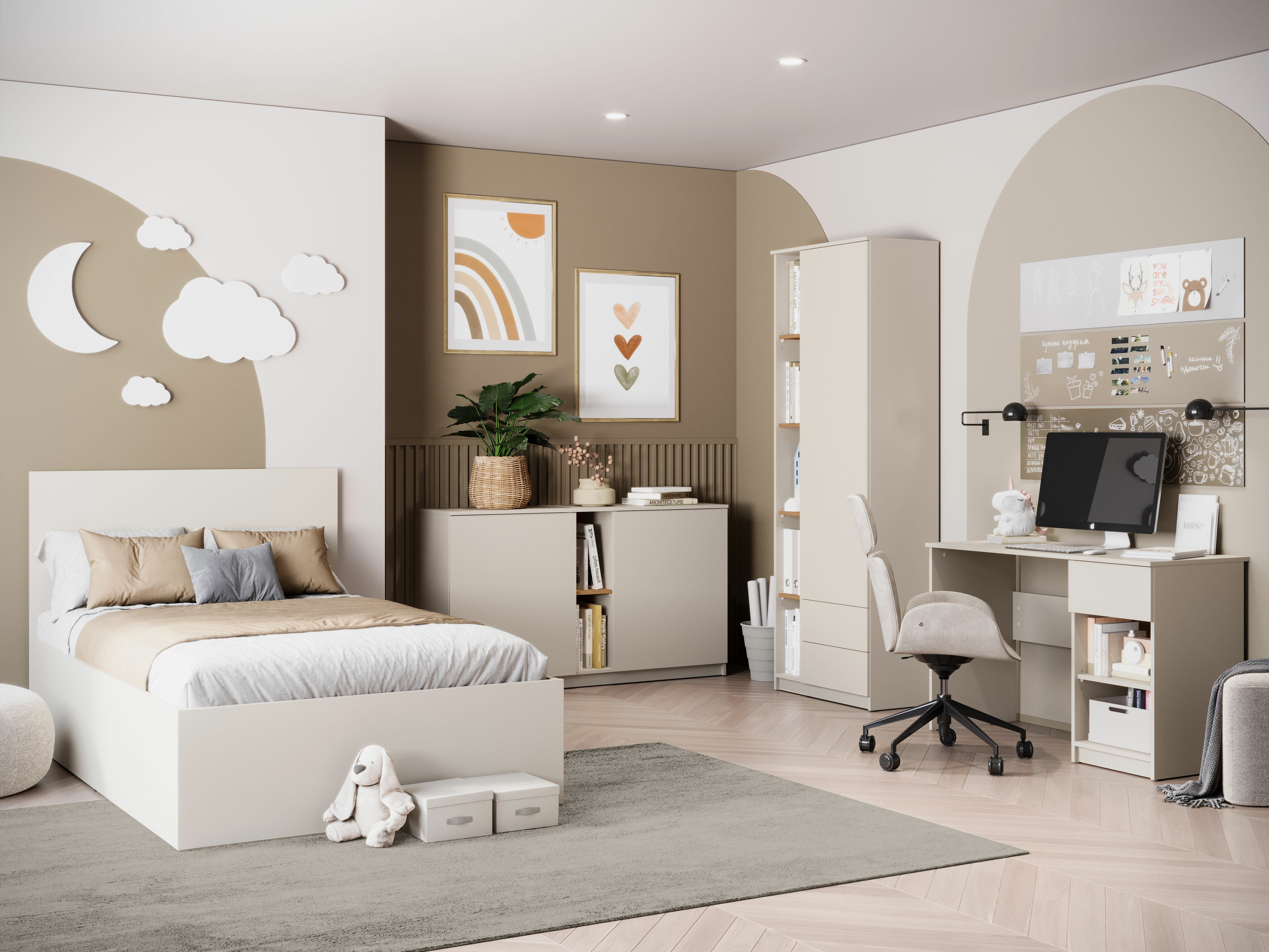 Conjunto de dormitorio infantil Ferferu 109